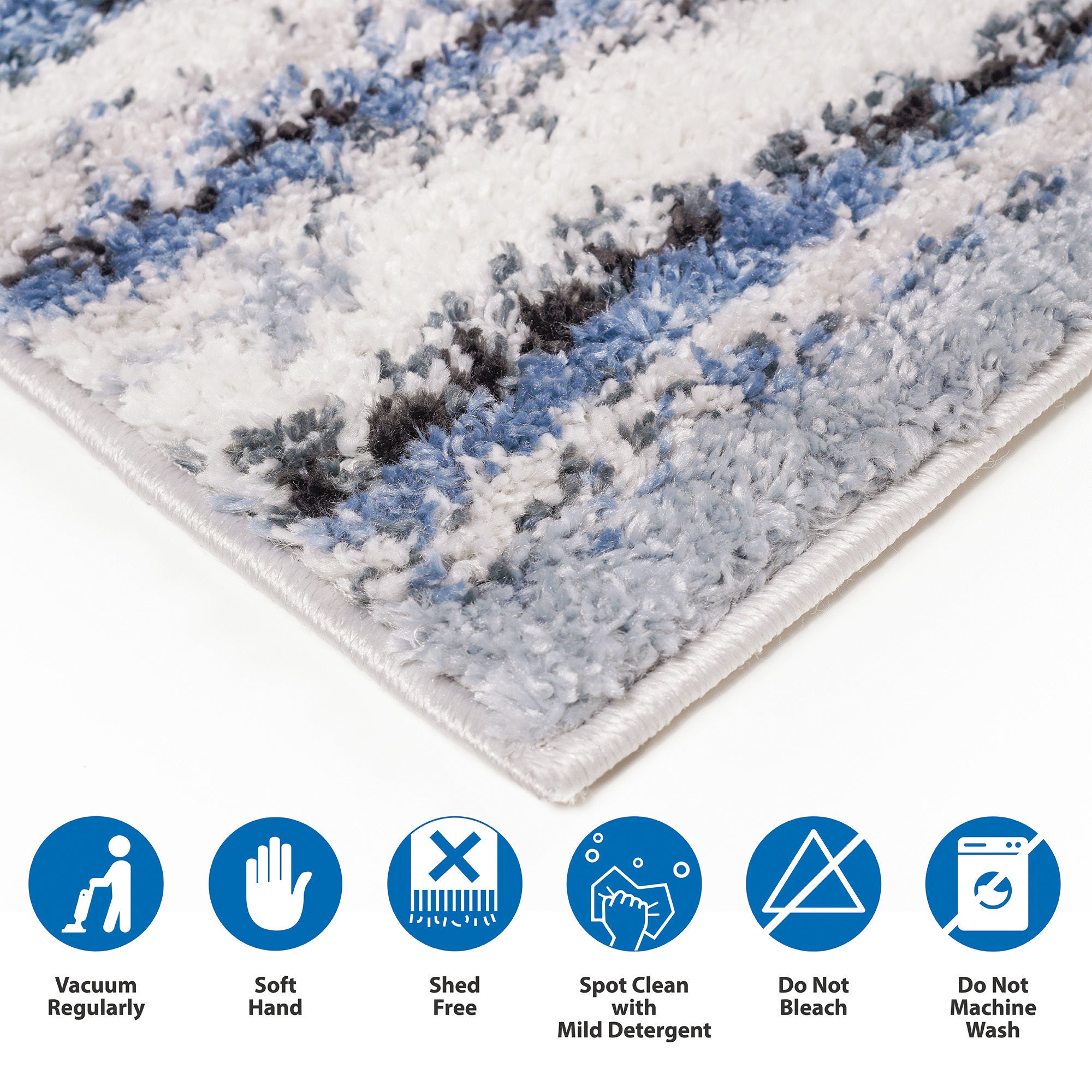 Watercolor Abstract Stripe Woven Area Rug