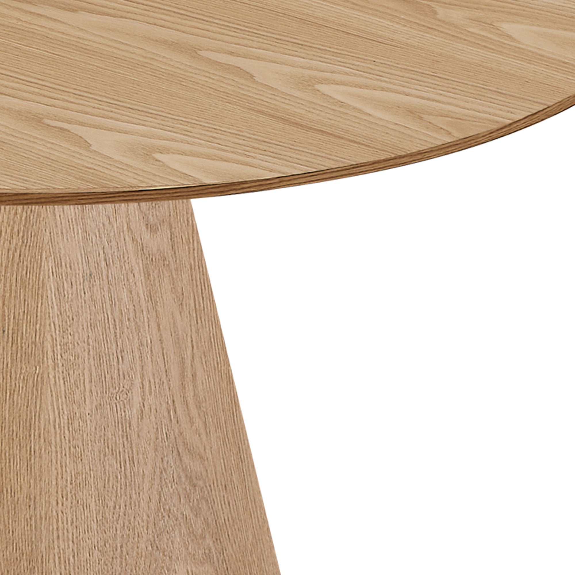 47.24'' Wooden Dining Table Round Dining Table, Hardwood Solids Construction, a Oak Top  Suitable for Kitchen, Living Room, Cafe ASH