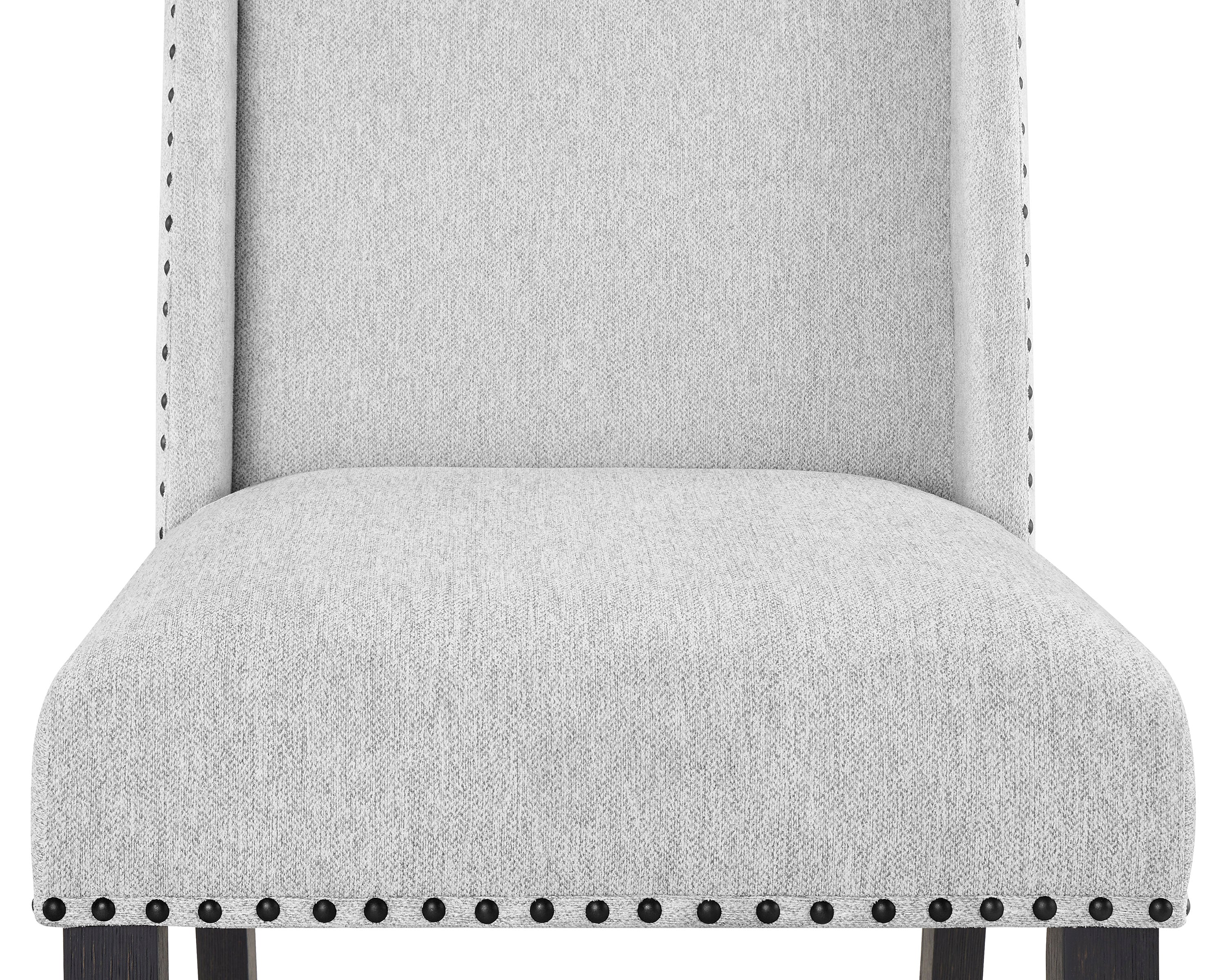 Vance Light Gray Wing Chairs, Set of 2, view 3