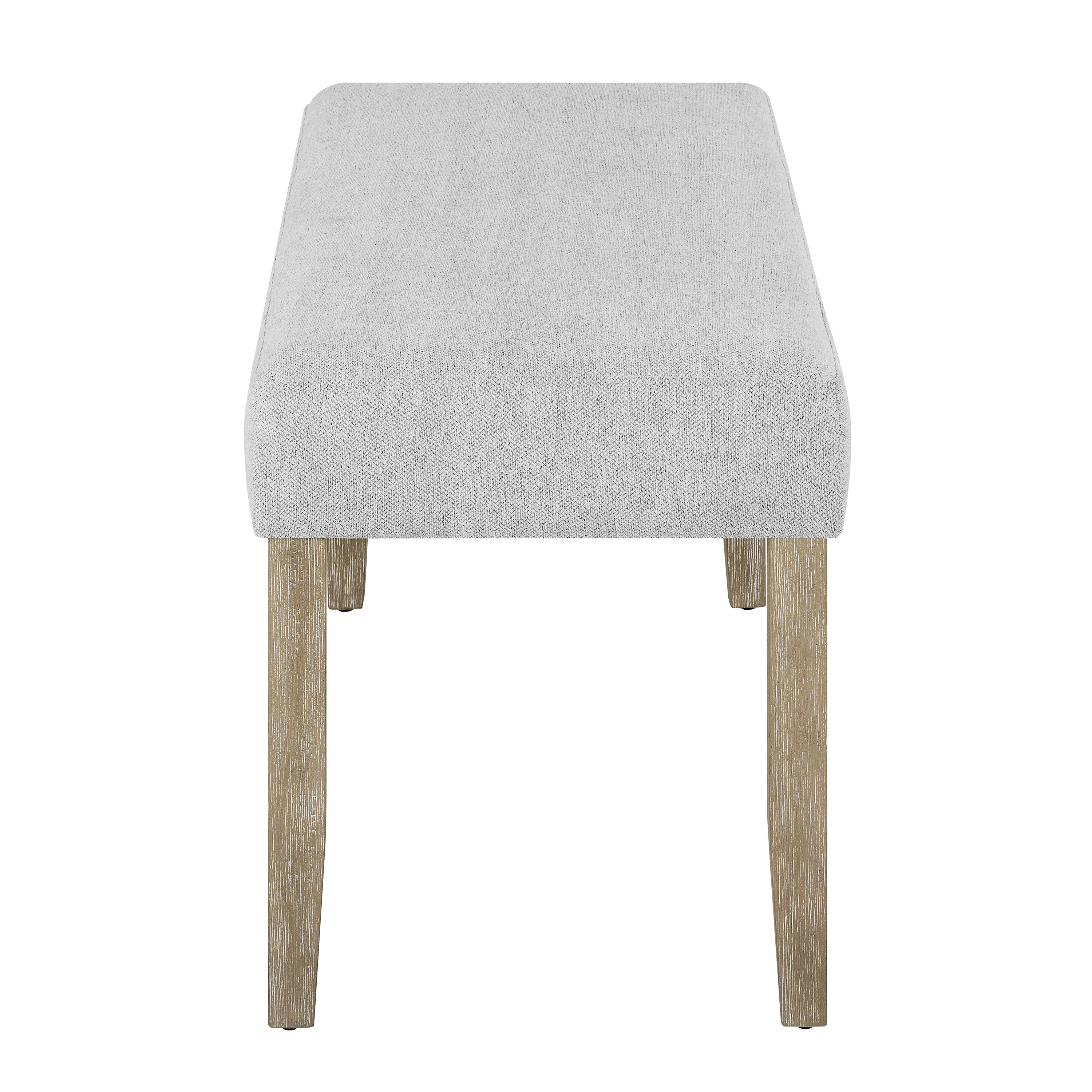 Hazel Gray Dining Bench, view 2