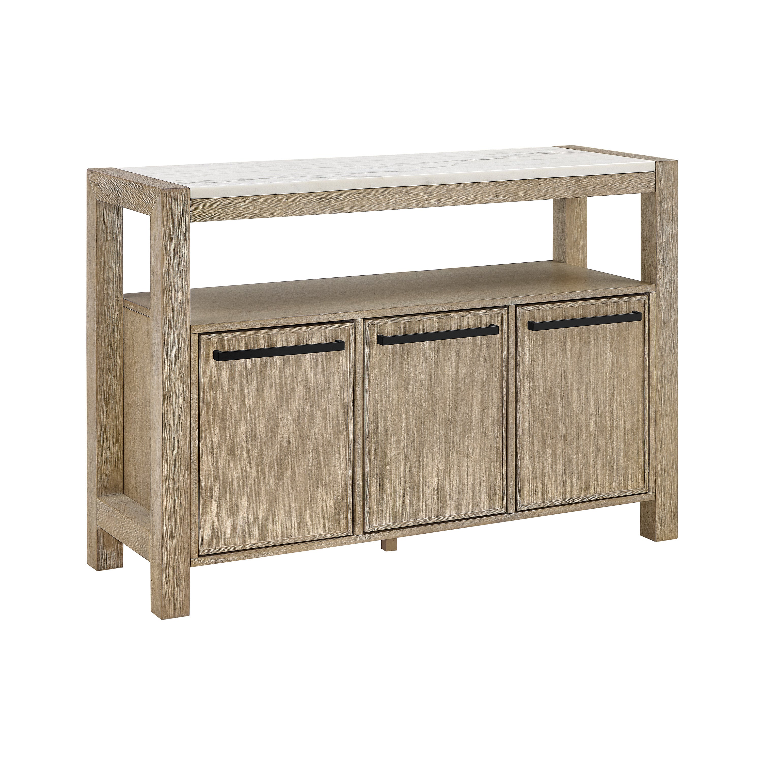 Hazel Genuine Marble Top Sideboard, view 2