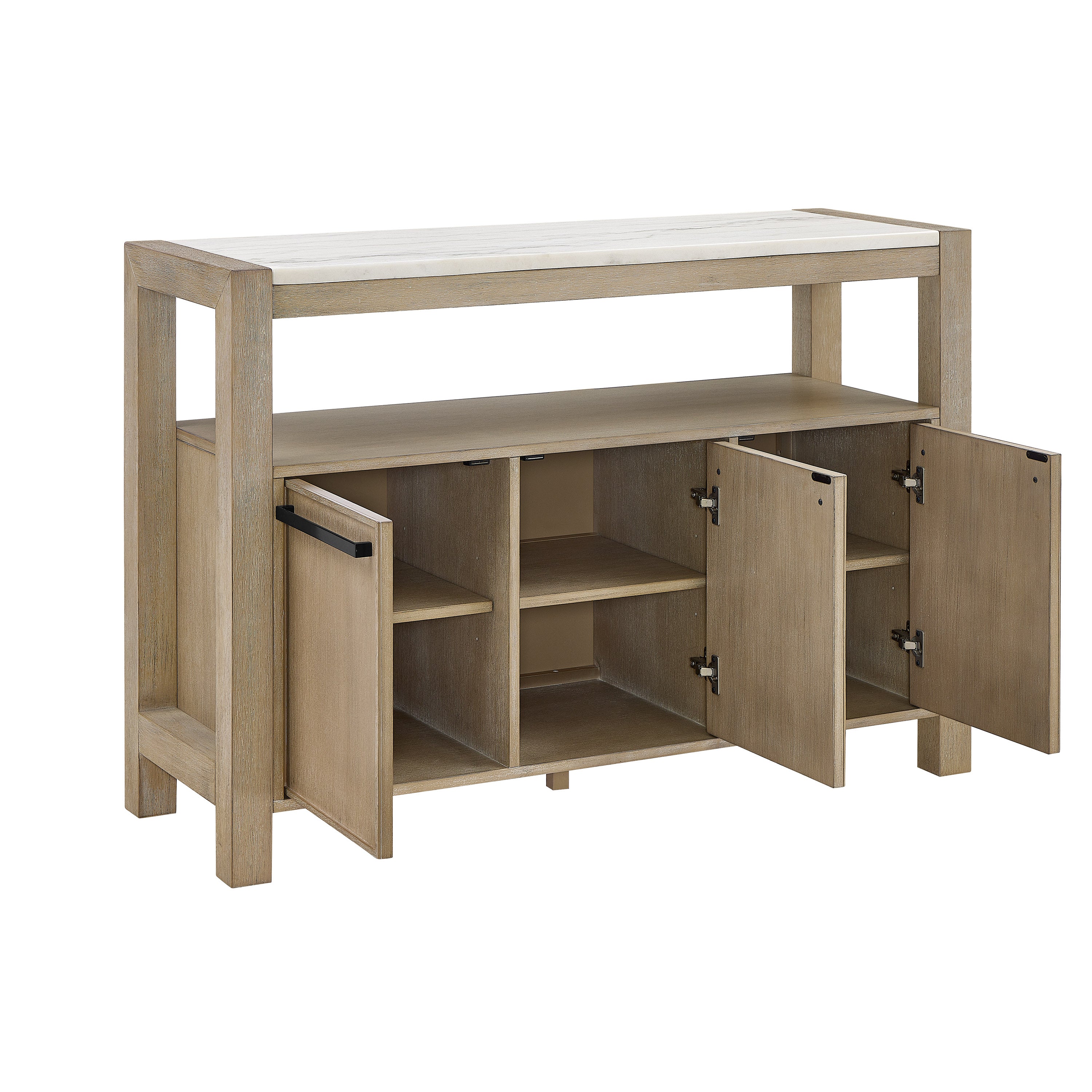 Hazel Genuine Marble Top Sideboard, view 4
