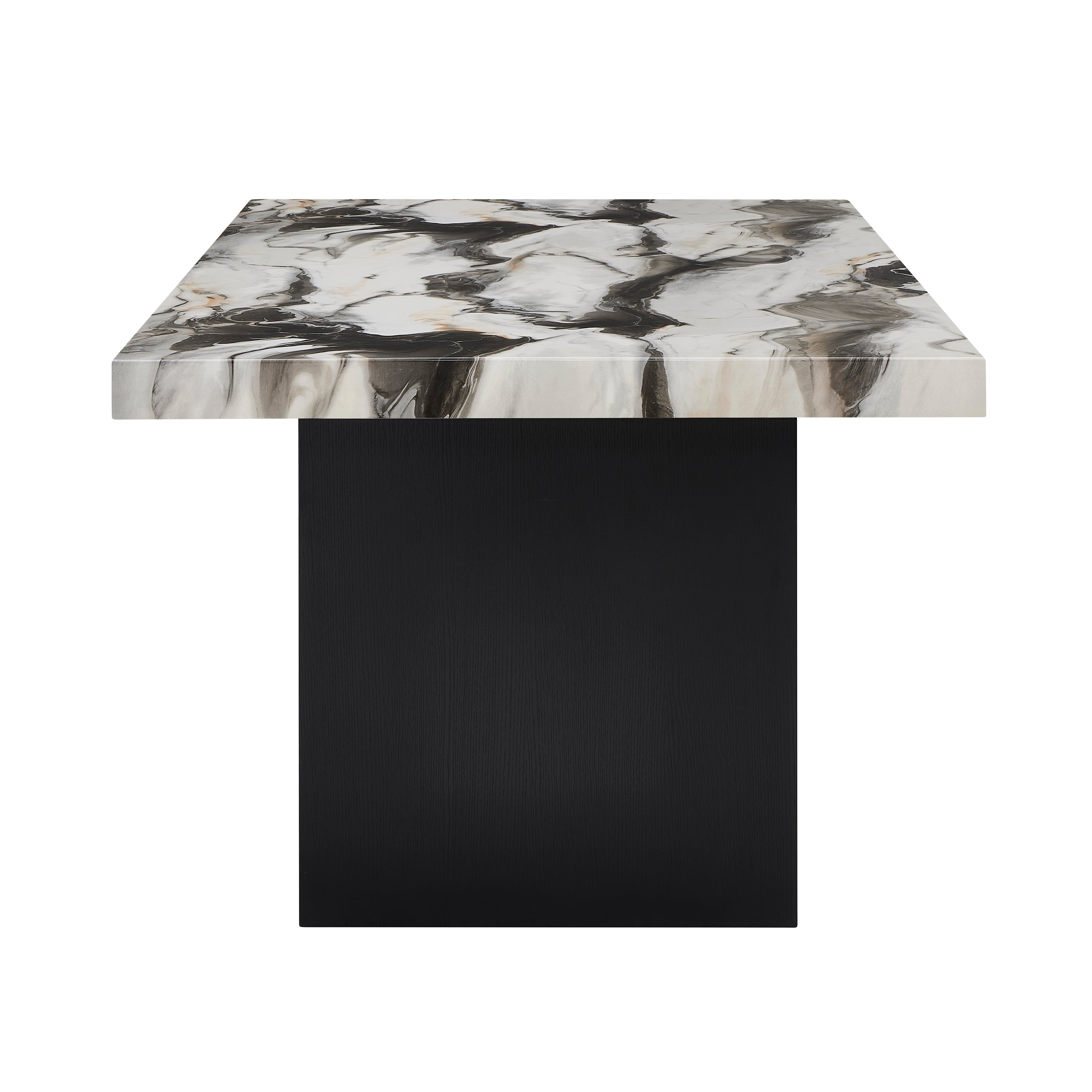Vega Faux Marble Dining Table, view 2