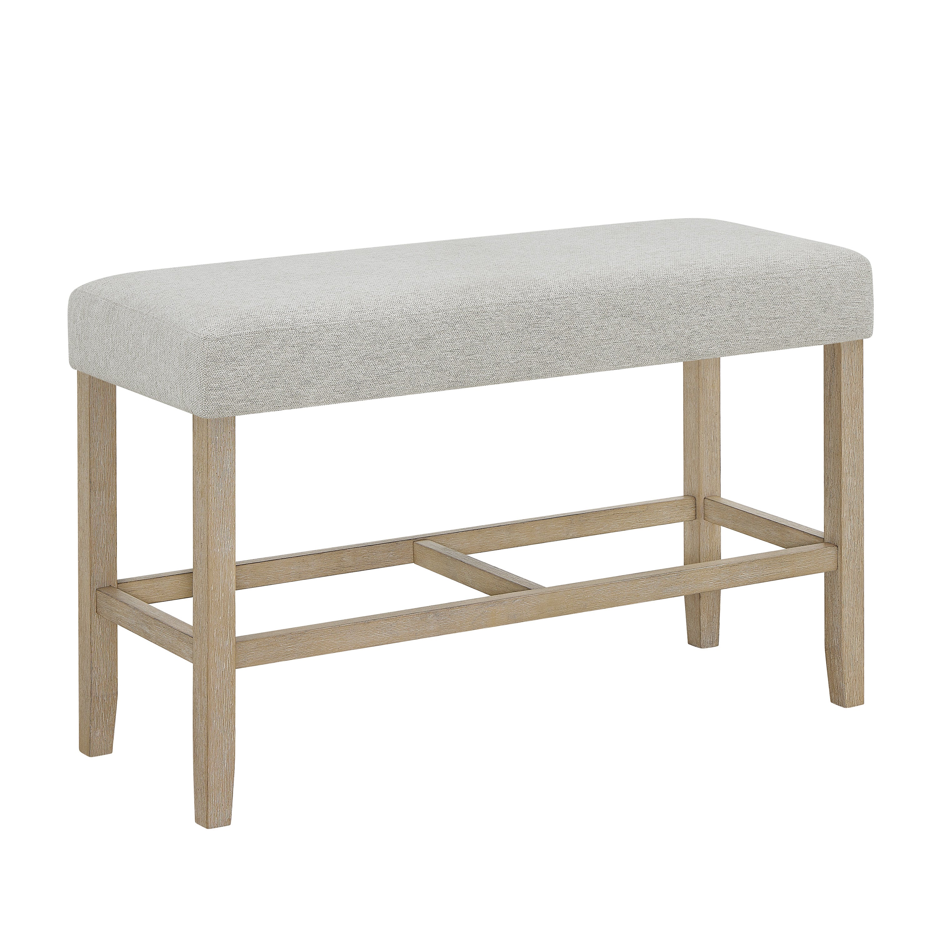 Hazel Gray Counter Height Dining Bench