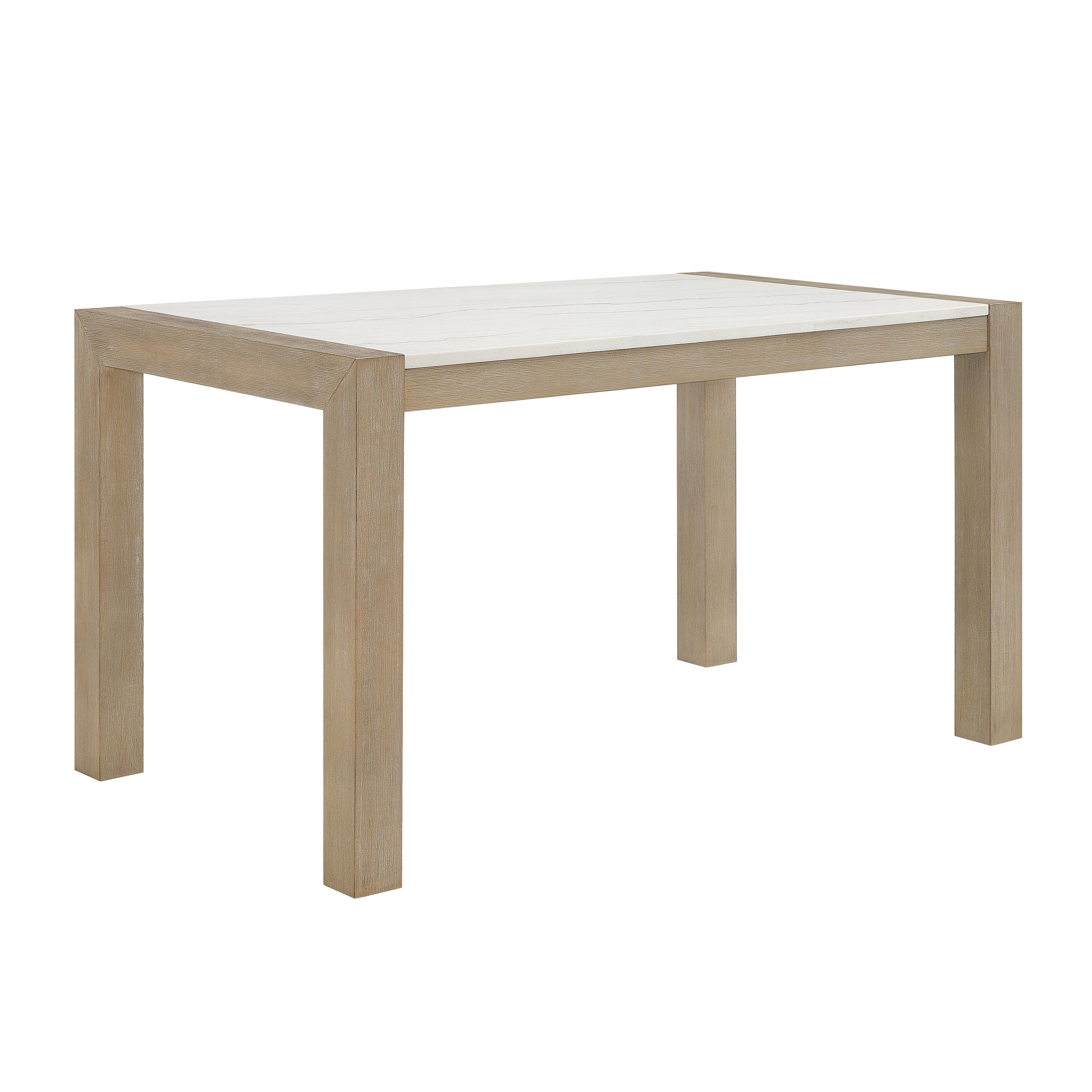 Hazel Genuine Marble Counter Height Dining Table