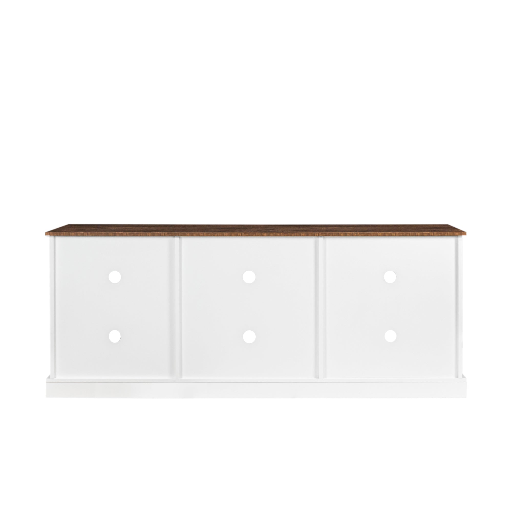 Farmhouse Sliding white Barn Door TV Stand for 80 inch TV Stands,Open Storage Cabinet for Living Room Bedroom