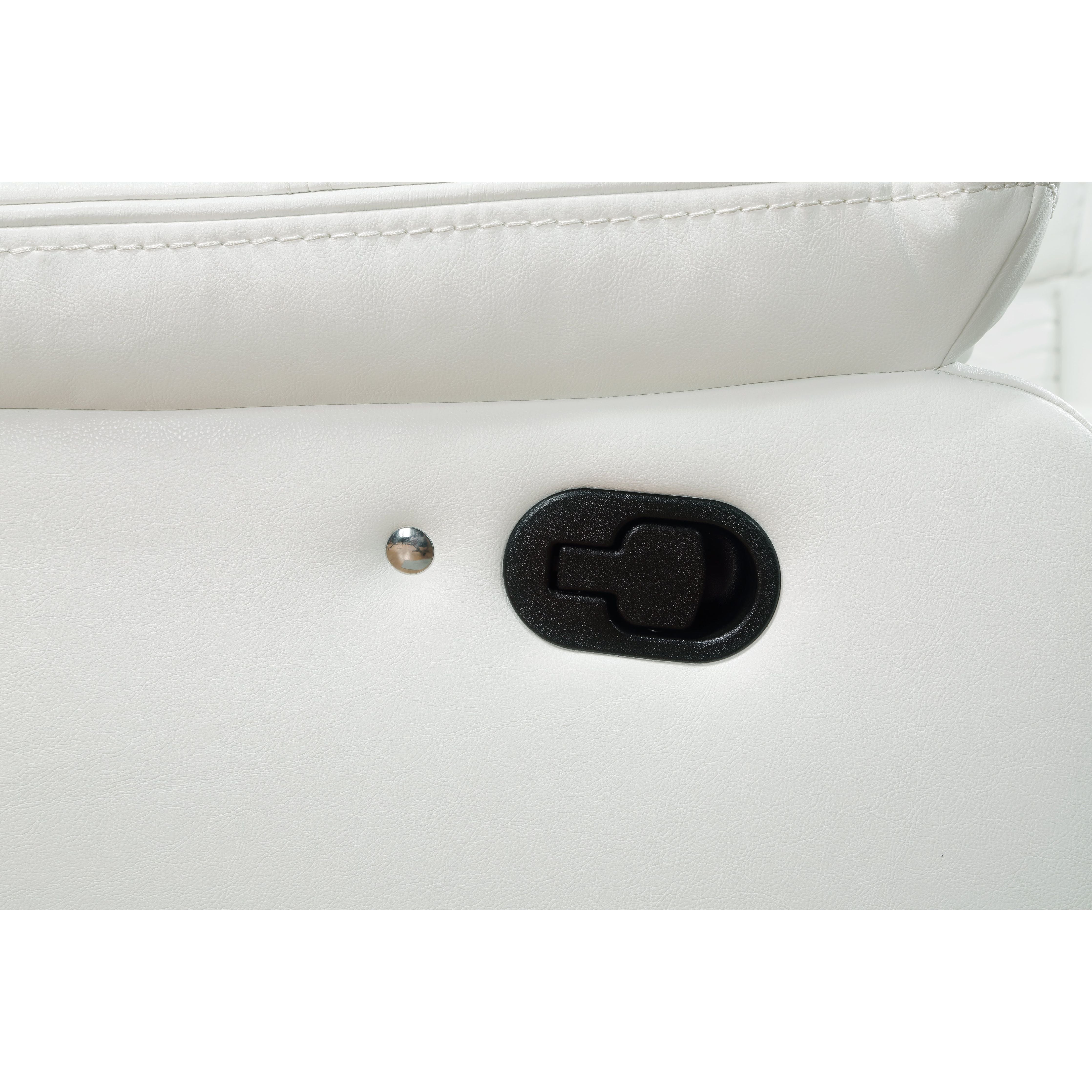 Lucky Charm White Reclining Sectional with LED Lights, view 4