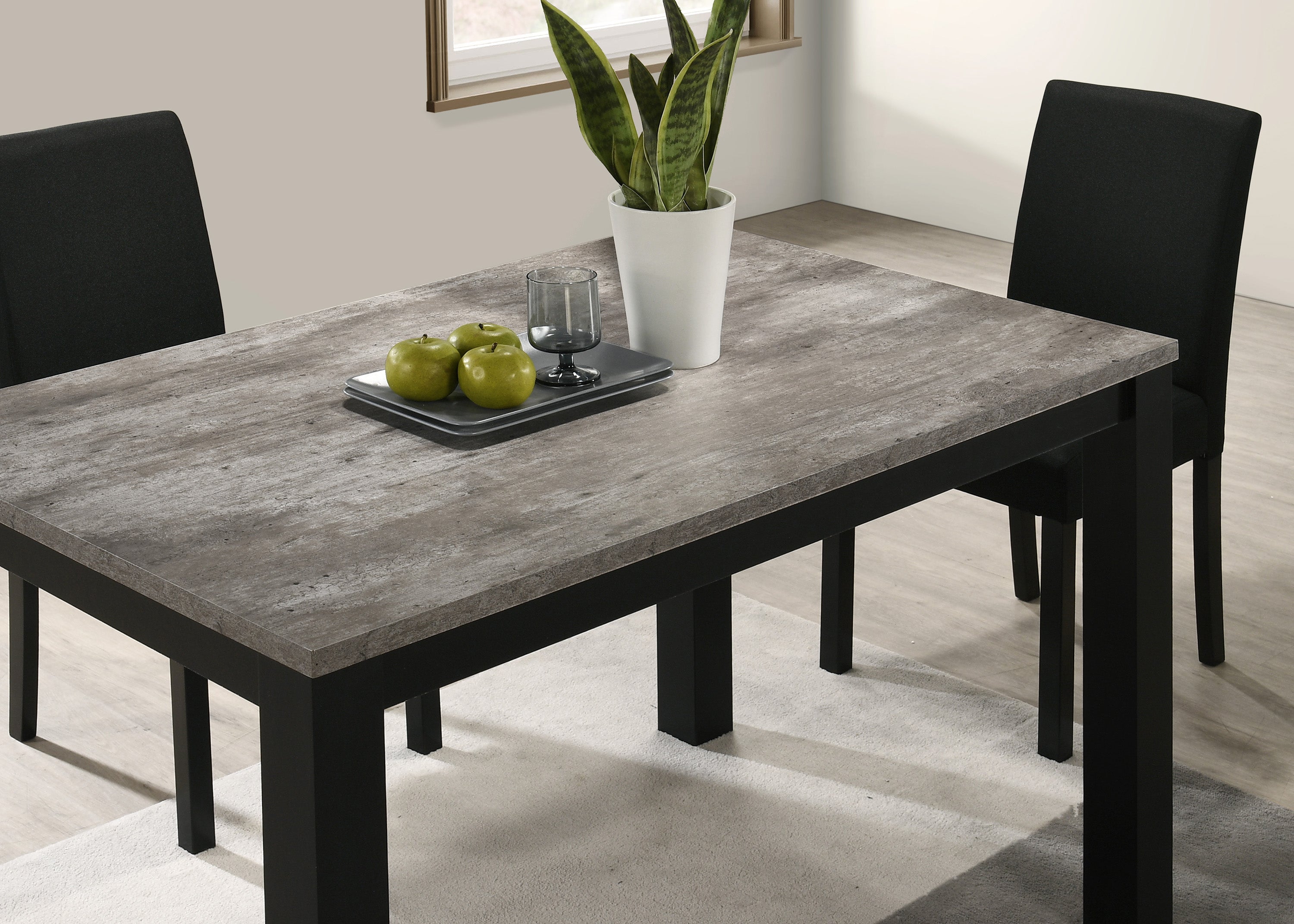 Resia Faux Concrete Dining Table, view 2