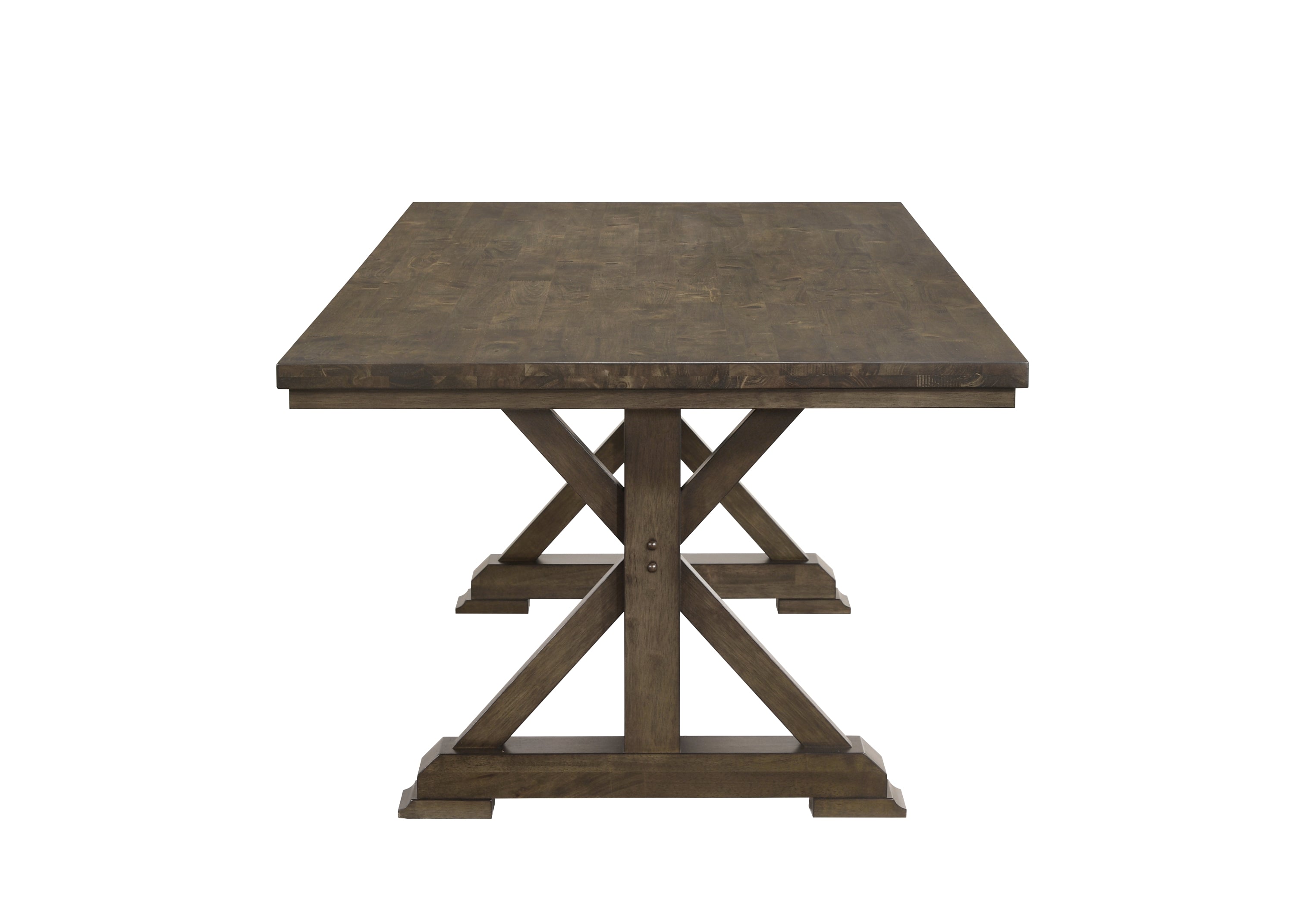 Lloyd Weathered Gray-Brown Dining Table, view 2