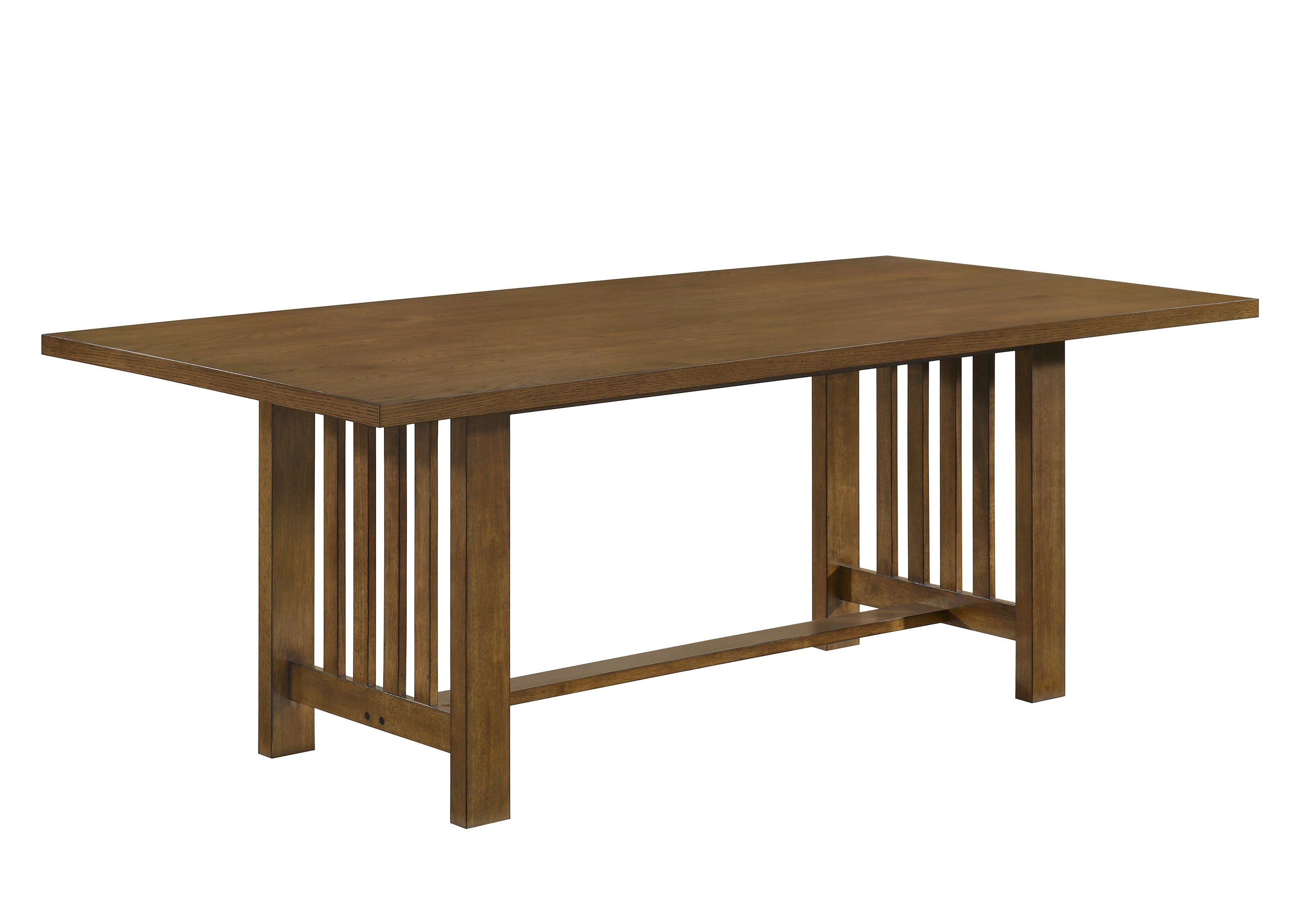 Glendale Honey Oak Mission-Style Dining Table