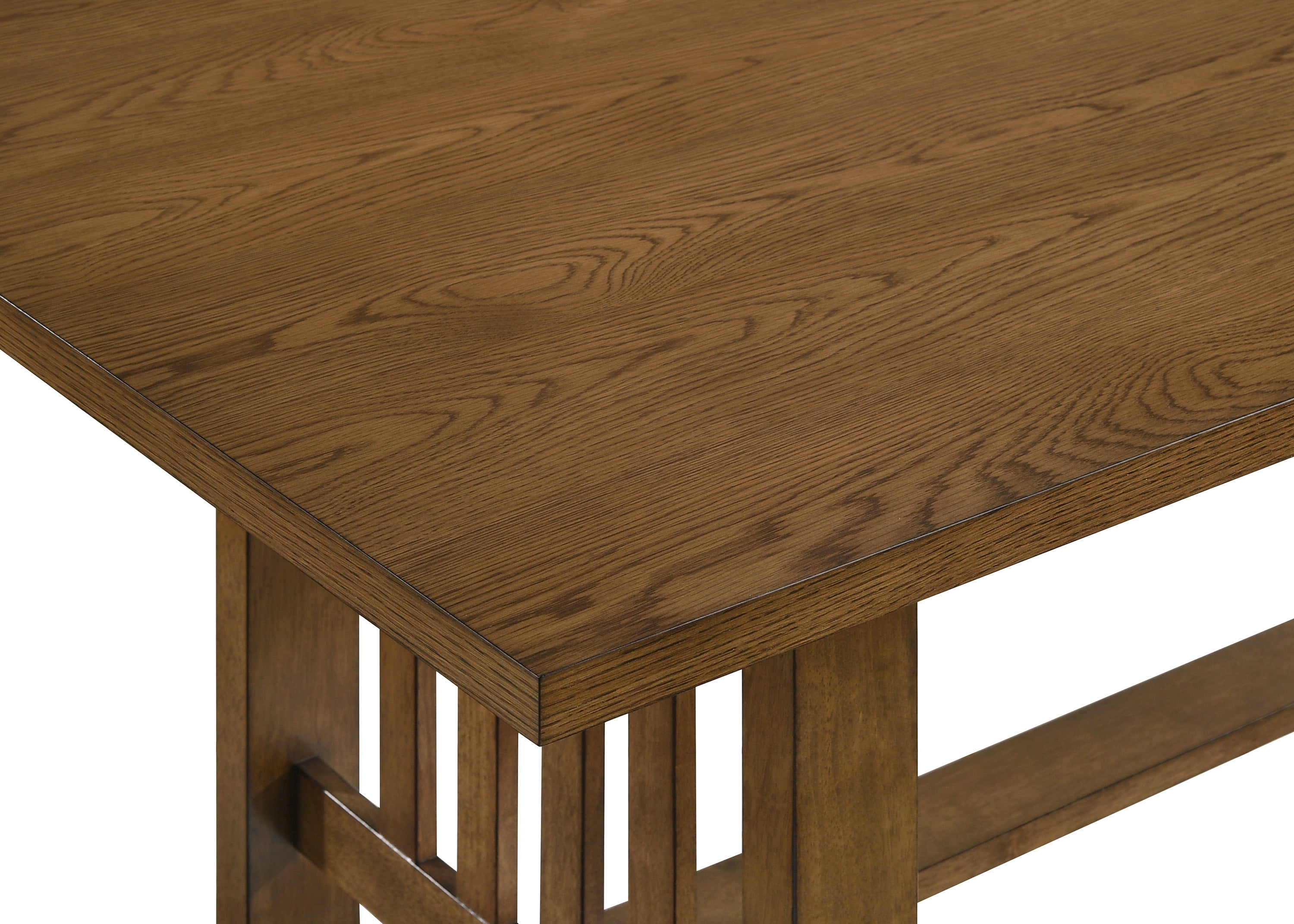 Glendale Honey Oak Mission-Style Dining Table, view 3