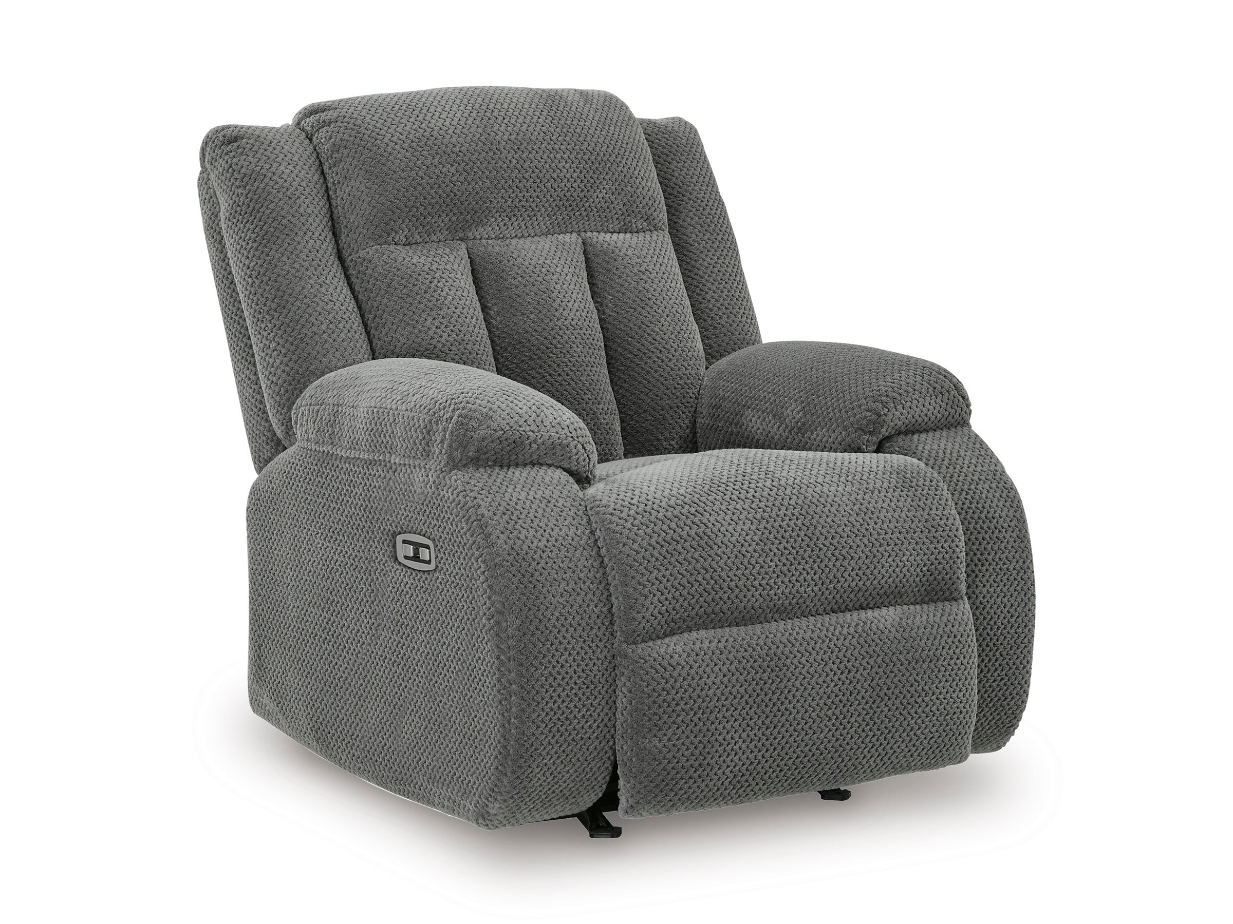 Ashley Observation Steel Velvet Power Reclining Set, view 4