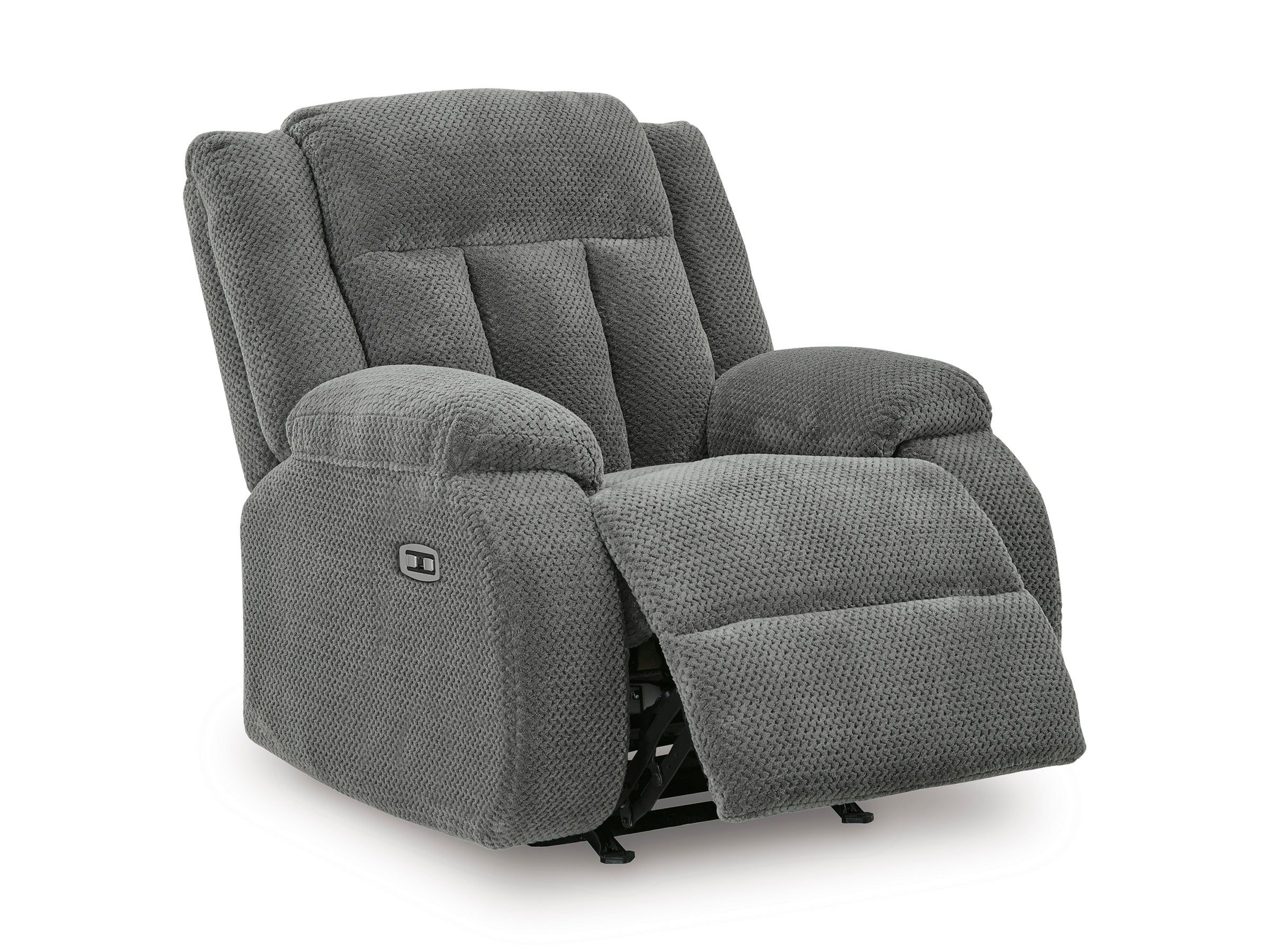 Ashley Observation Steel Velvet Power Reclining Set, view 8
