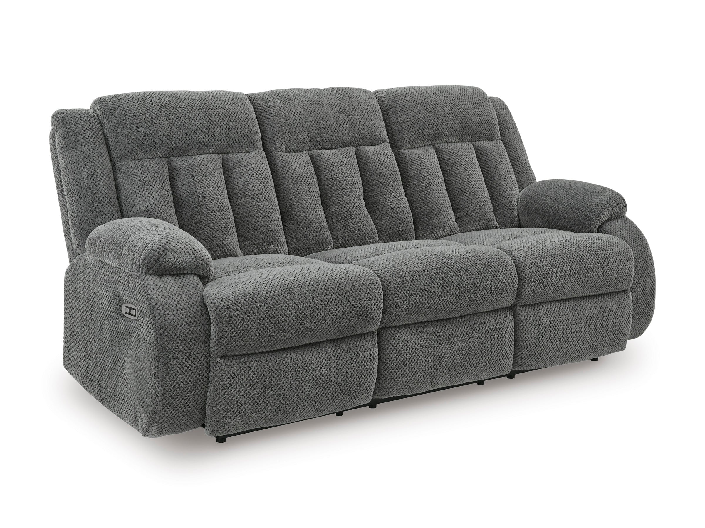 Ashley Observation Steel Velvet Power Reclining Set, view 7