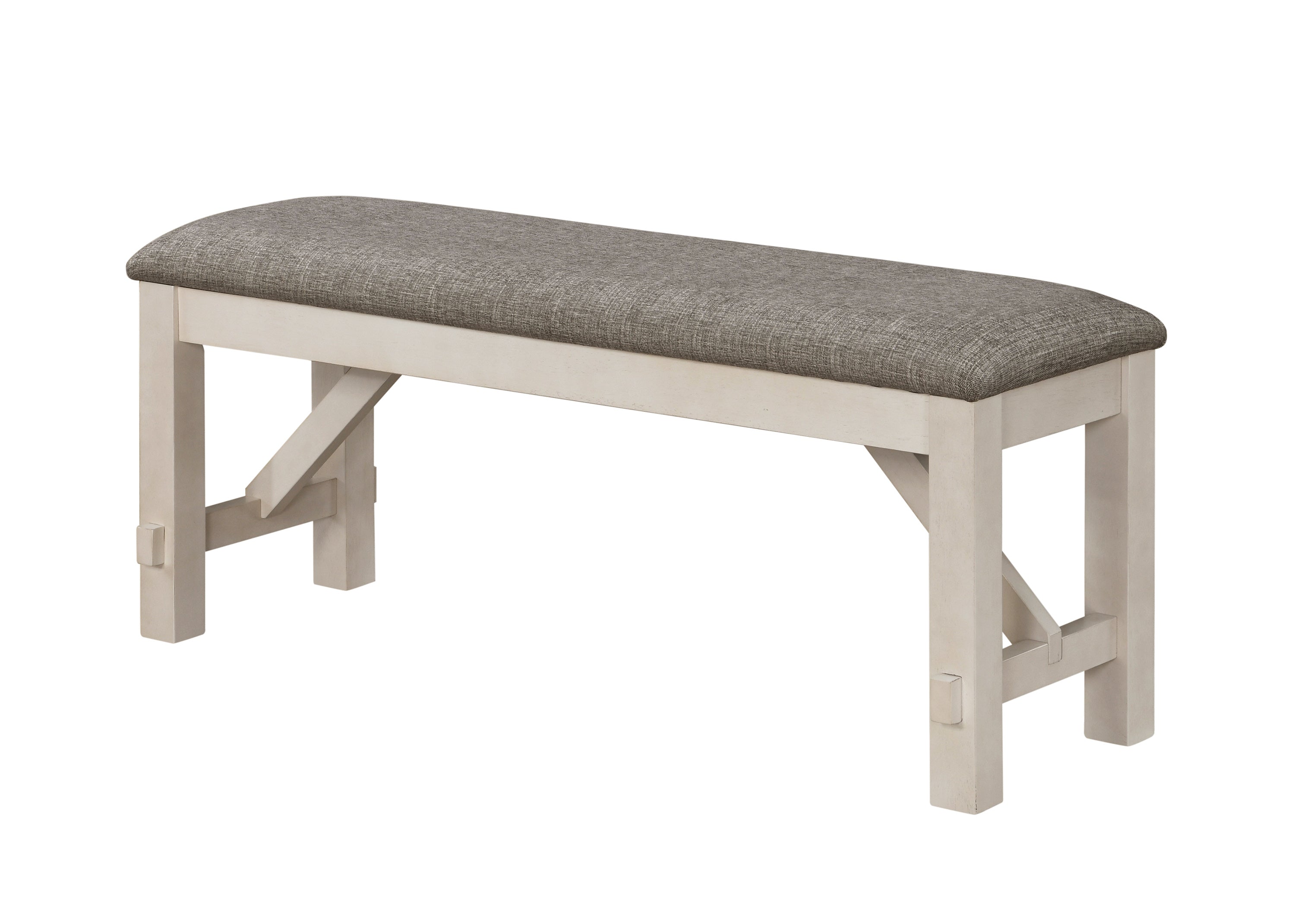Maribelle Gray Dining Bench