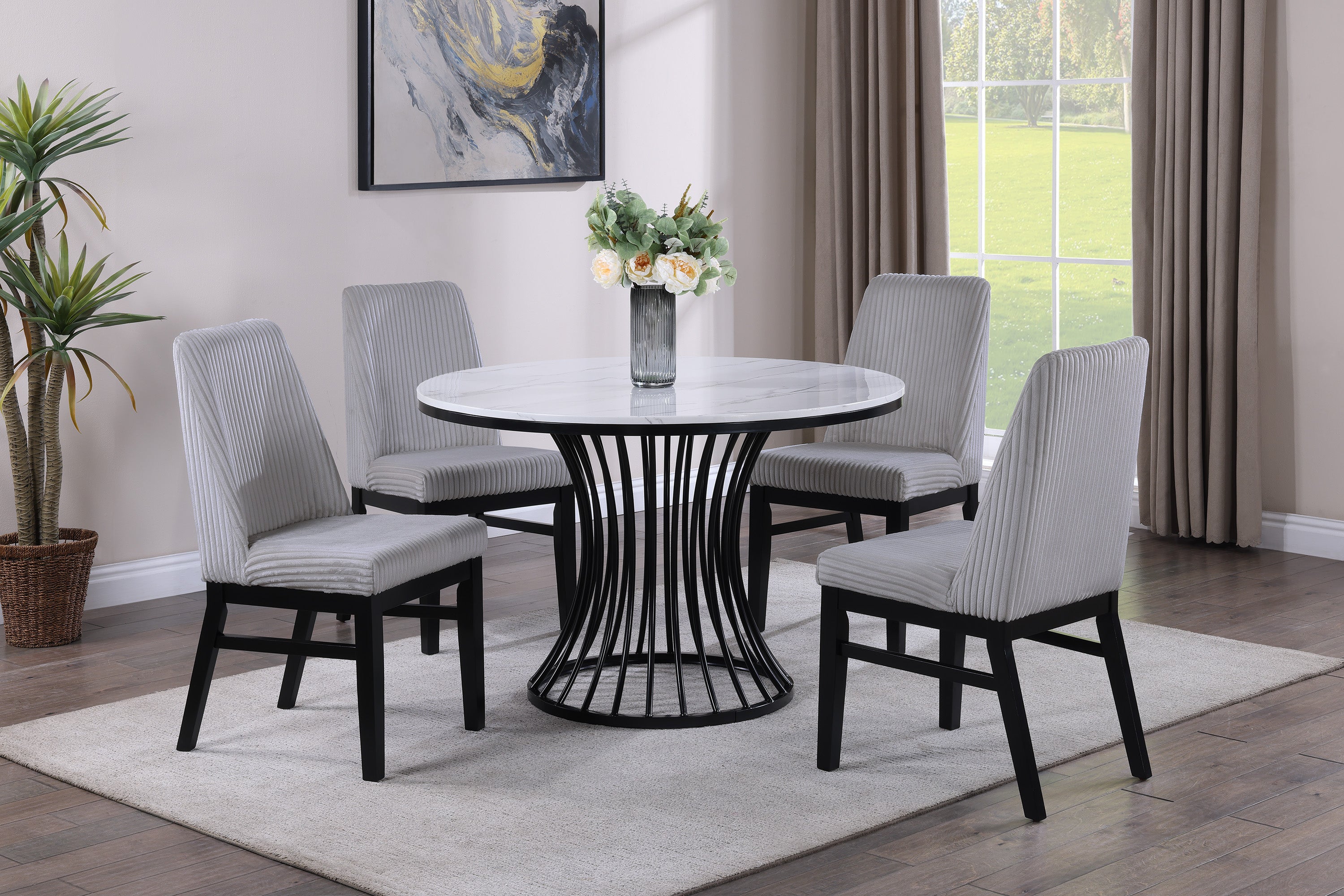 Hadley Light Gray Side Chairs, Set of 2