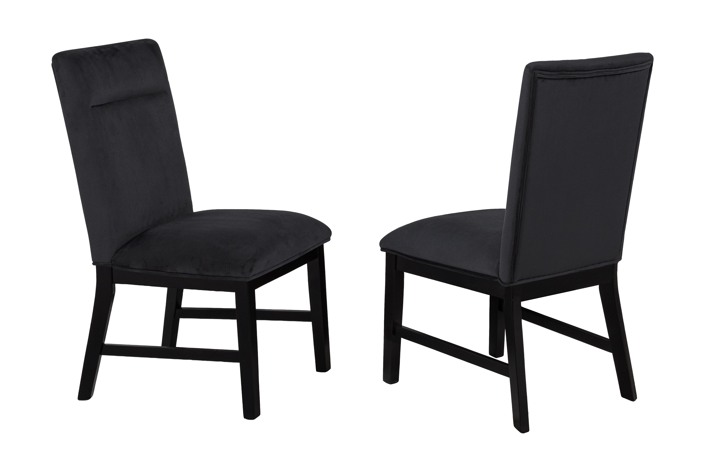 Sebastian Black Side Chairs, Set of 2