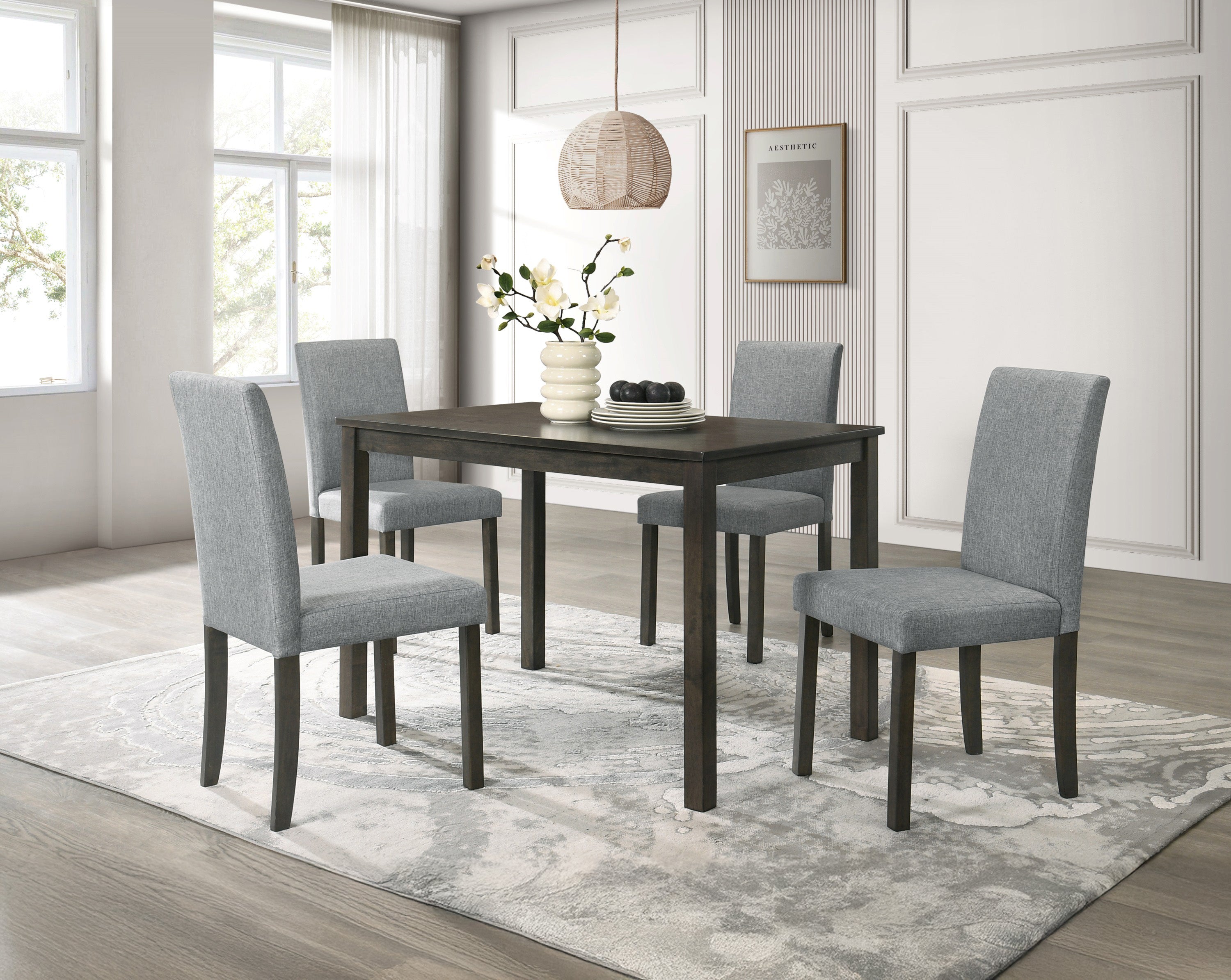 Melshire Dark Gray Dining Table, view 2