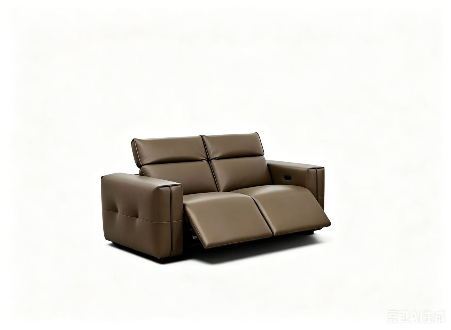 Ember Brown Italian Leather Match Power Reclining Sofa and Loveseat, view 10