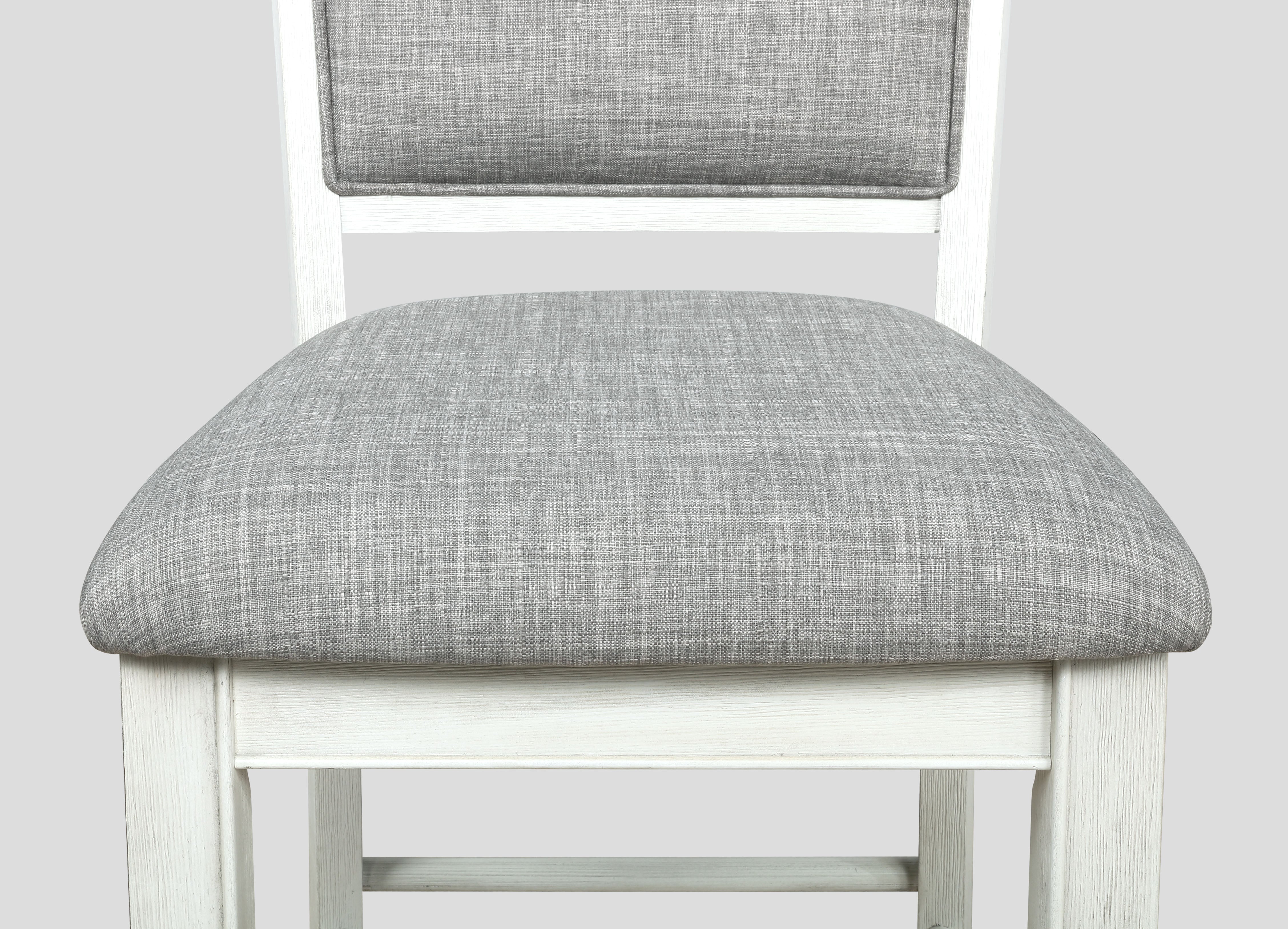 Fulton White and Gray Counter Height Chairs, Set of 2, view 2