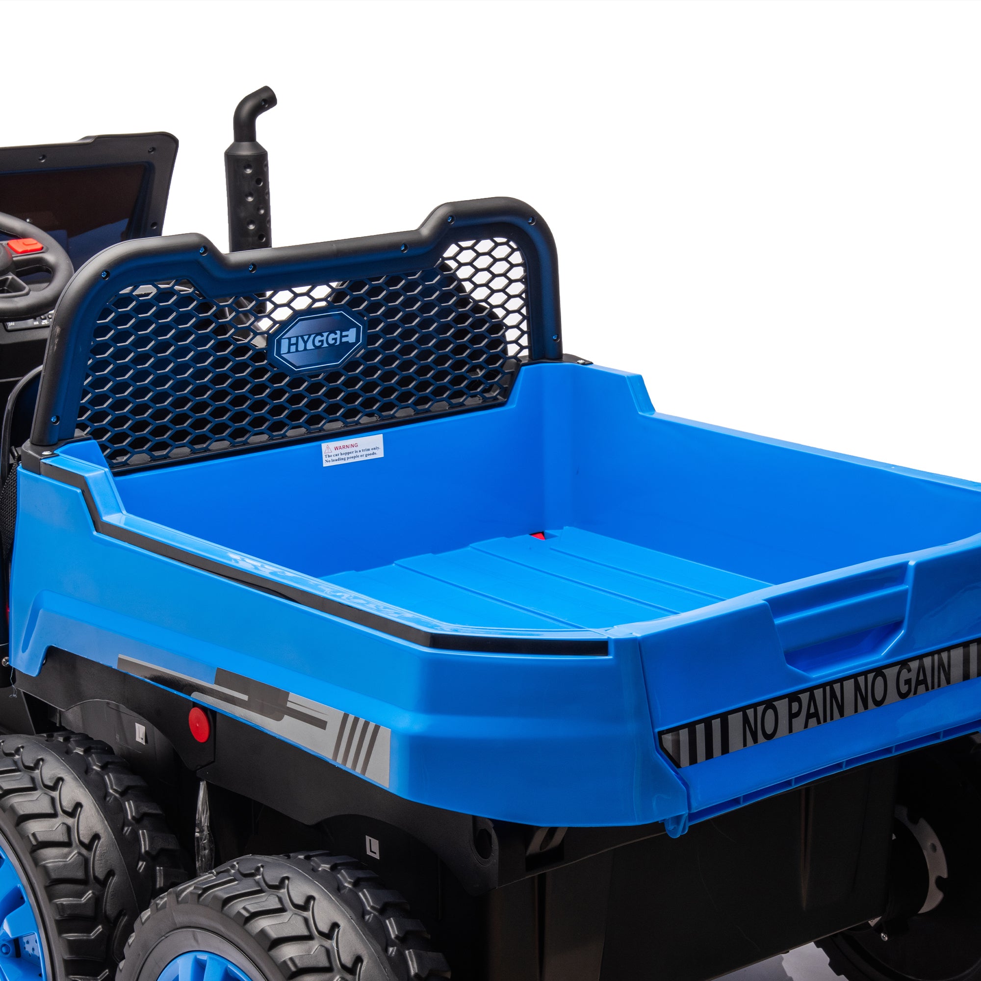 24V 2-Seater UTV-XXL Ride On Truck with Dump Bed for kid,Ride On 4WD UTV with 6 Wheels,Foam Tires, Suitable for Off-Roading,remote control,Three-Point Safety Harness