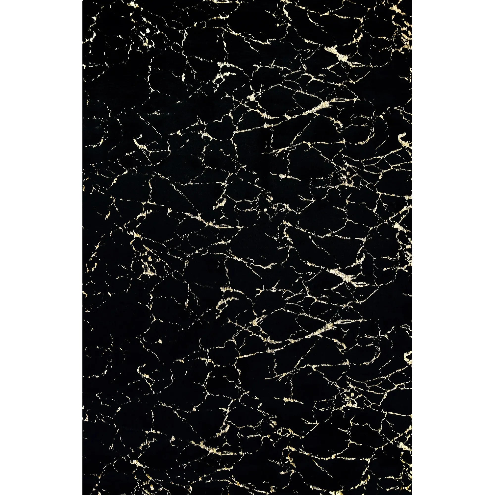 Rabbit Black/Gold 5x7 Area Rug