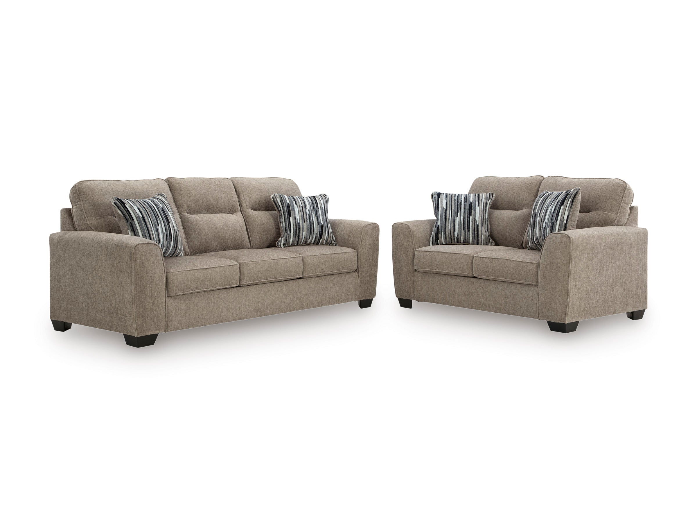 Ashley Olten Mocha Sofa and Loveseat Set, view 7