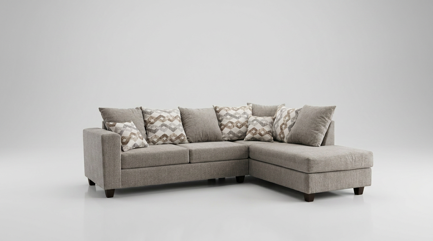 Peppa Stone Sectional with Chaise, view 2