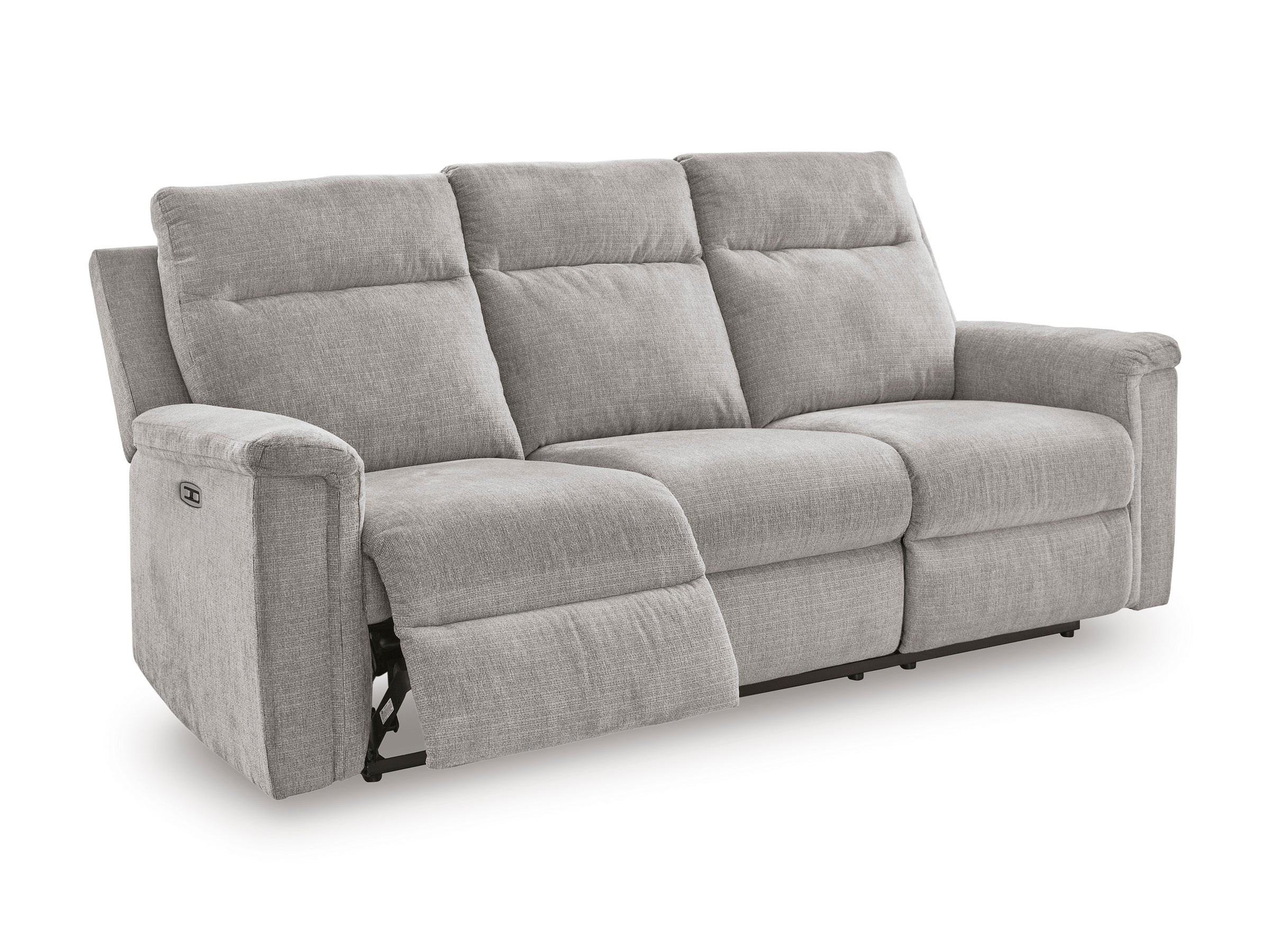 Ashley Barnsana Ash Chenille Power Reclining Set, view 2