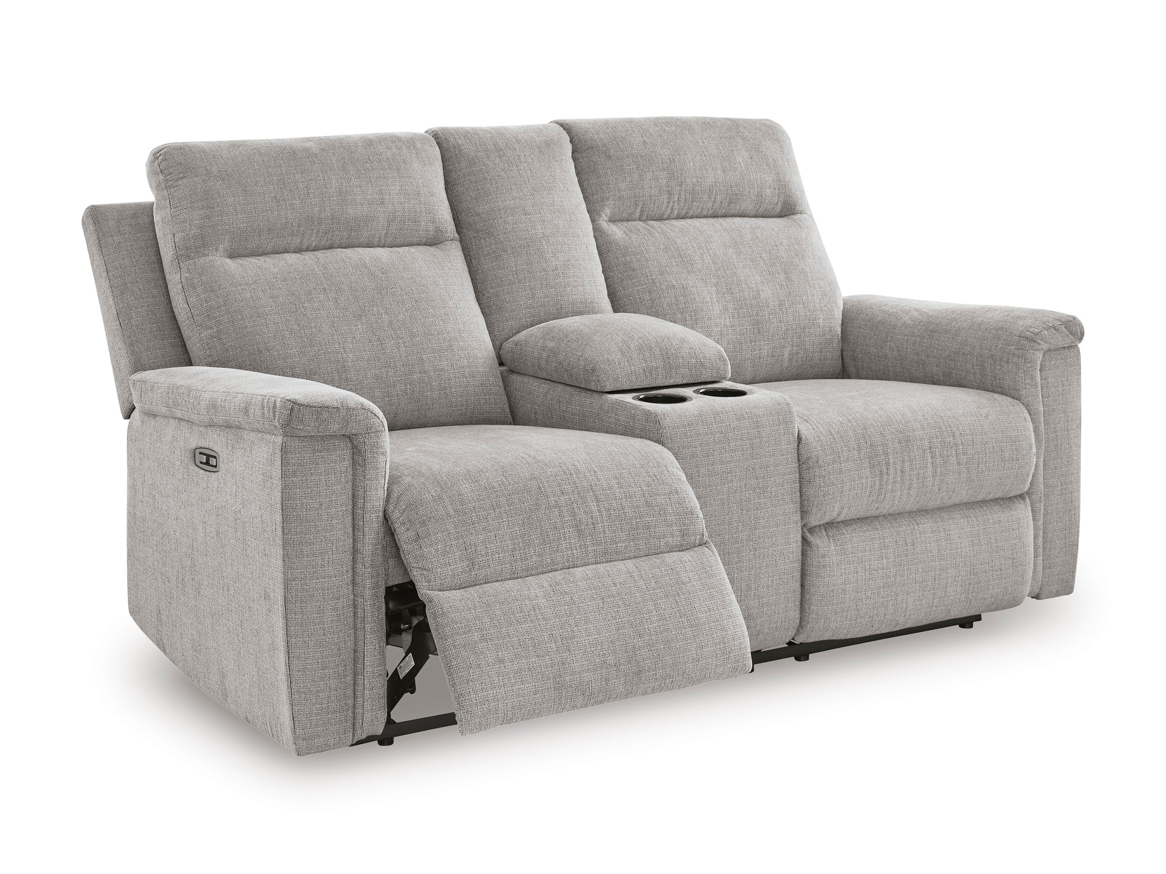 Ashley Barnsana Ash Chenille Power Reclining Set, view 5