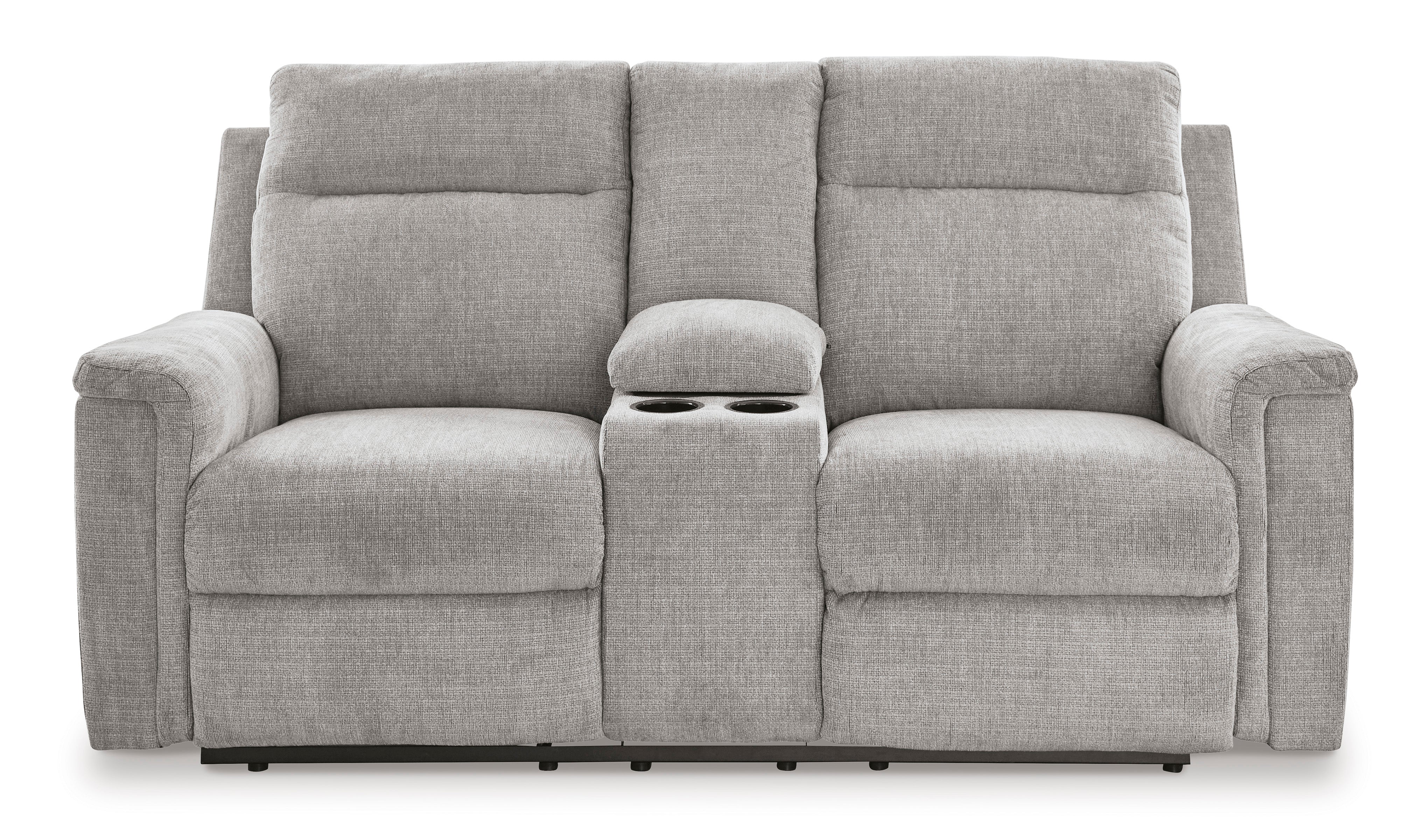 Ashley Barnsana Ash Chenille Power Reclining Set, view 4