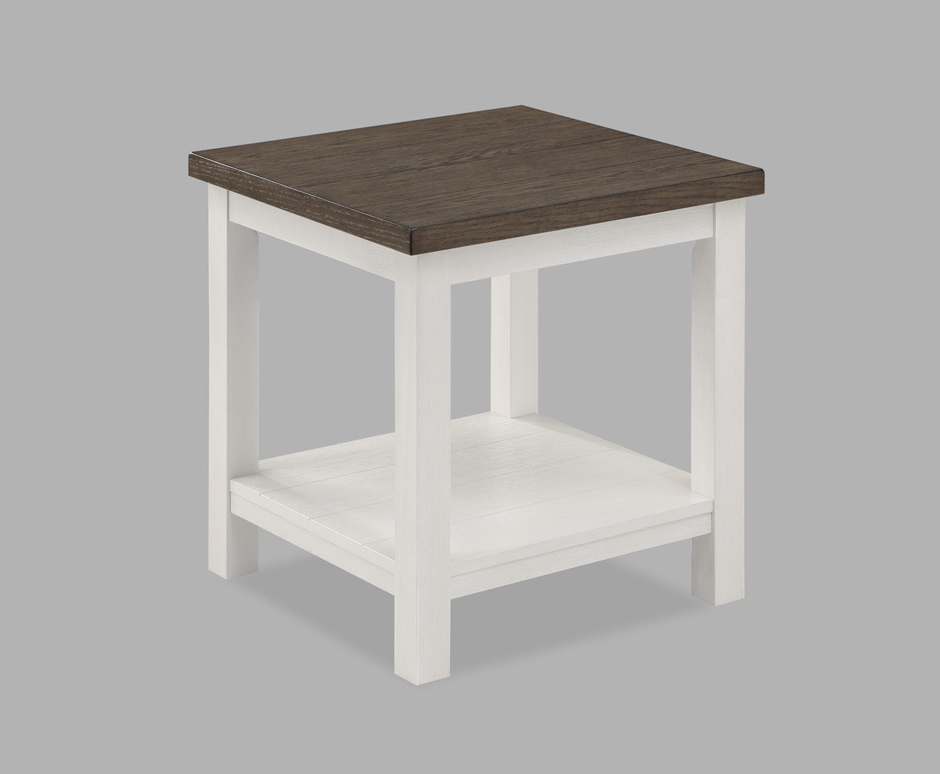 Dakota Brown and White End Tables, Set of 2