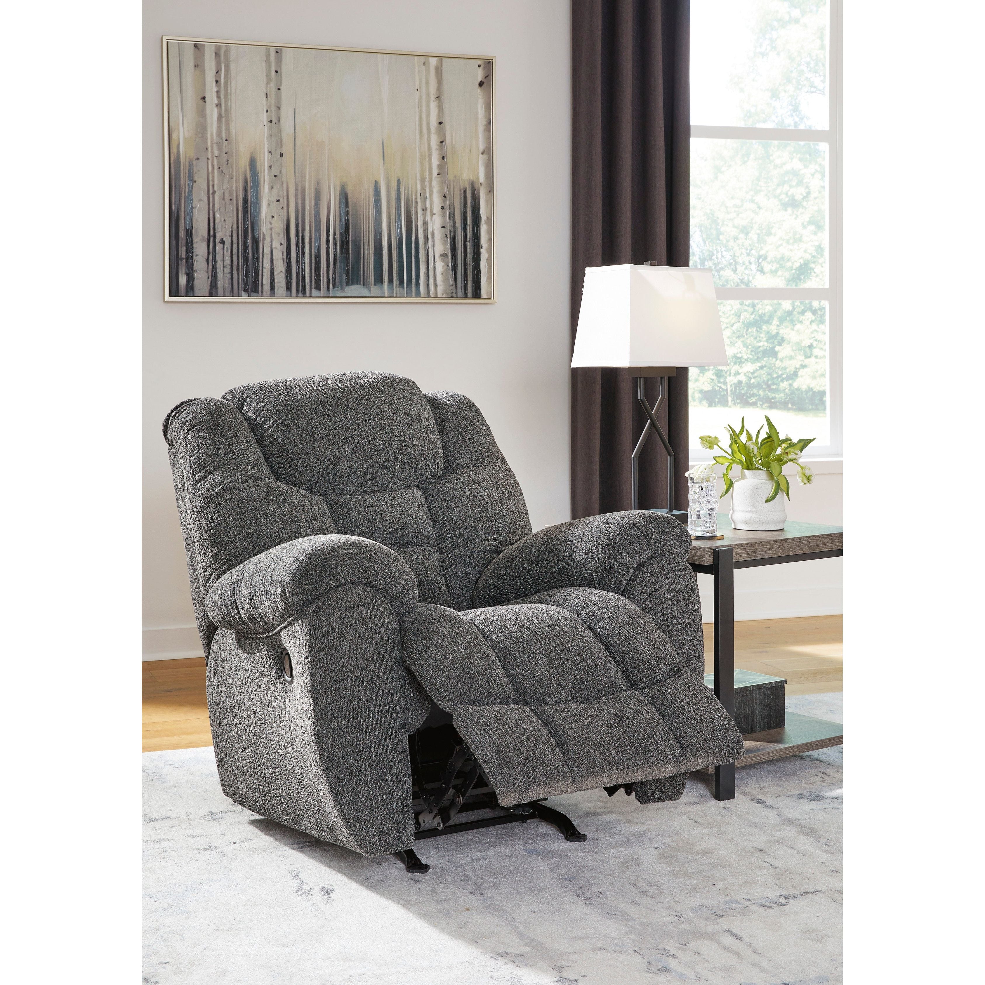 Ashley Foreside Charcoal Plush Reclining Set, view 7