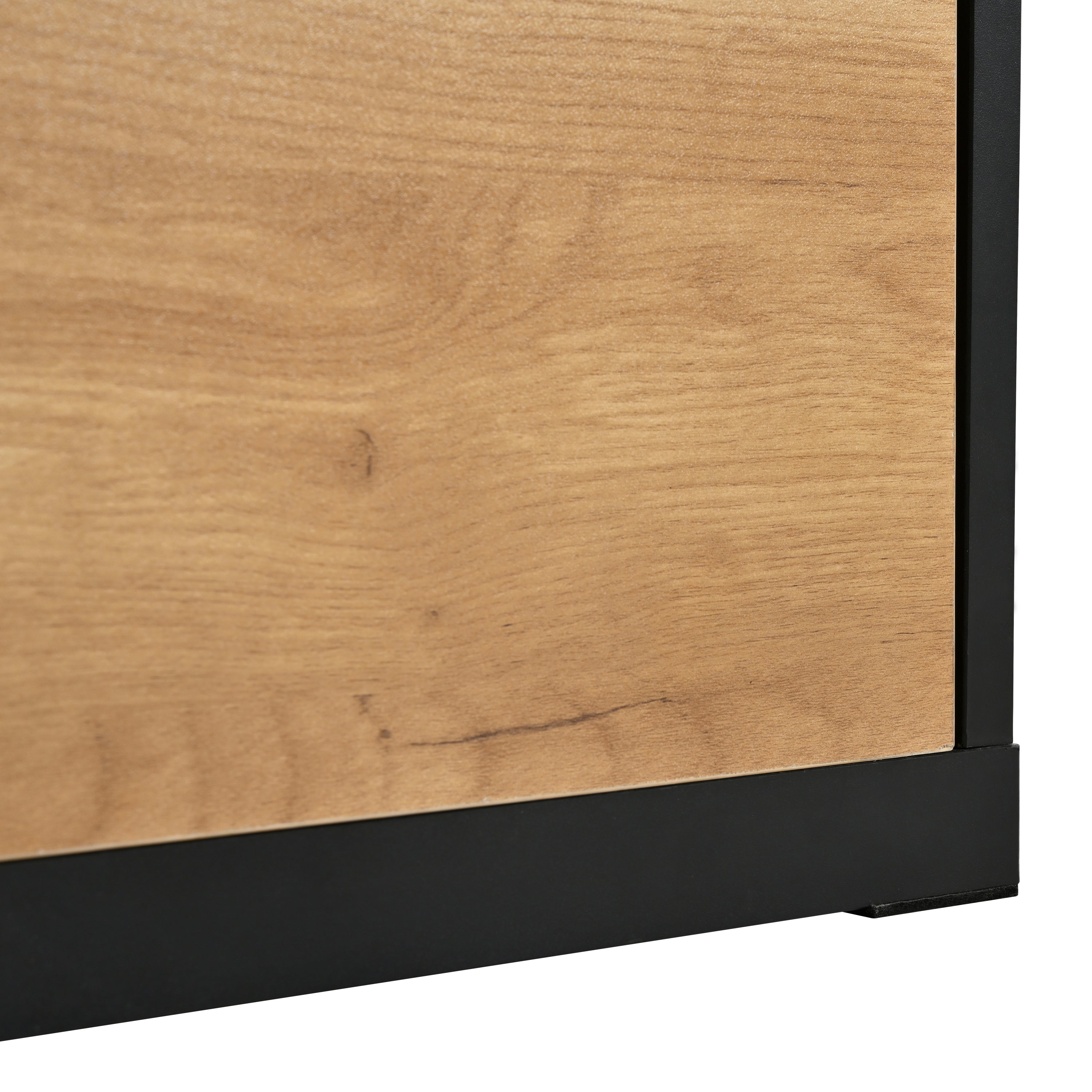 [VIDEO provided] ON-TREND Extendable TV Stand and Coffee Table, Set of 2, Media Console with 3 Tier Bookshelves for TVs up to 110'', Dual-tone Center Table with Sliding Tabletop for Living Room, Black