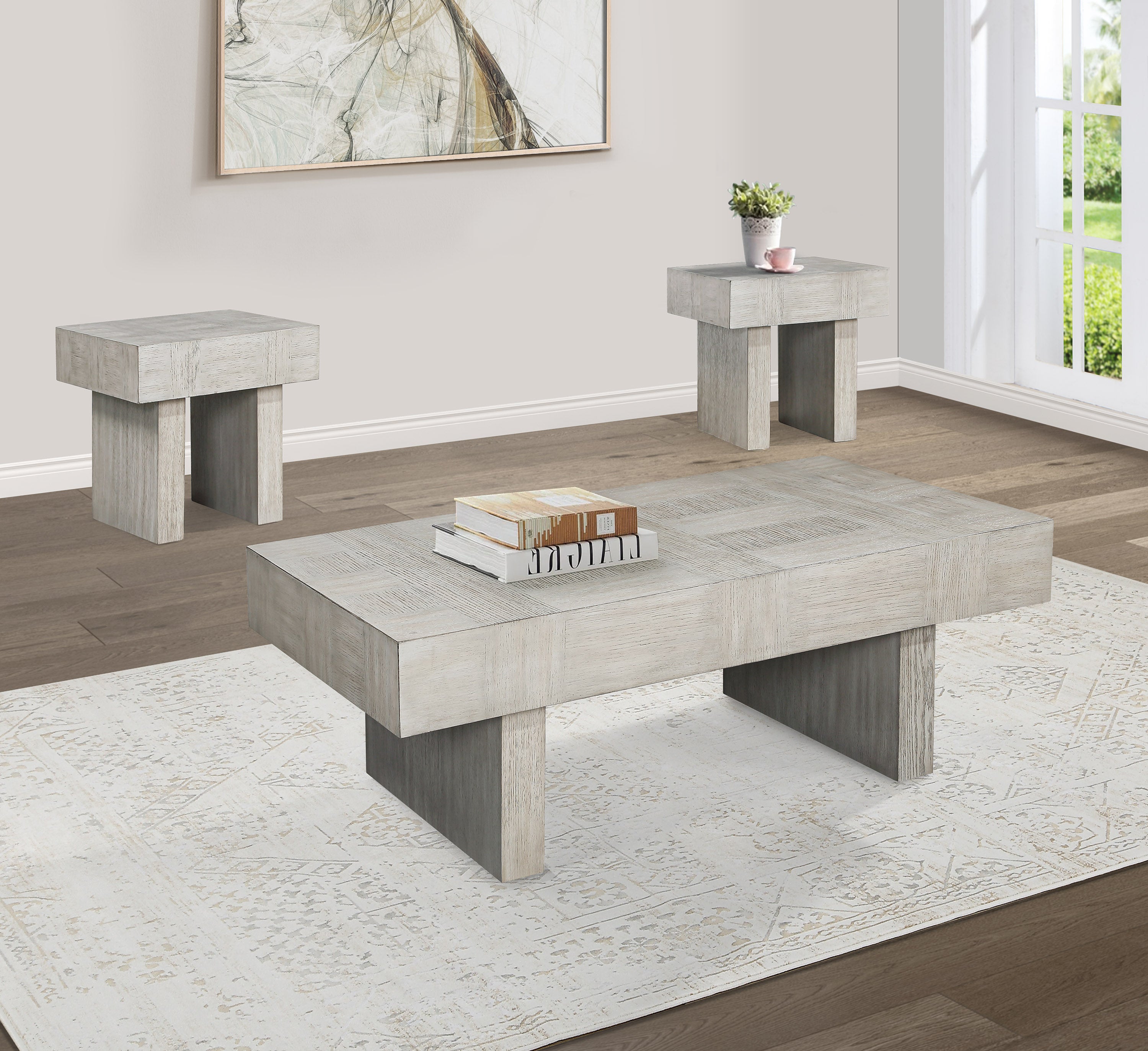 Crawley Weathered Gray End Tables, Set of 2, view 2