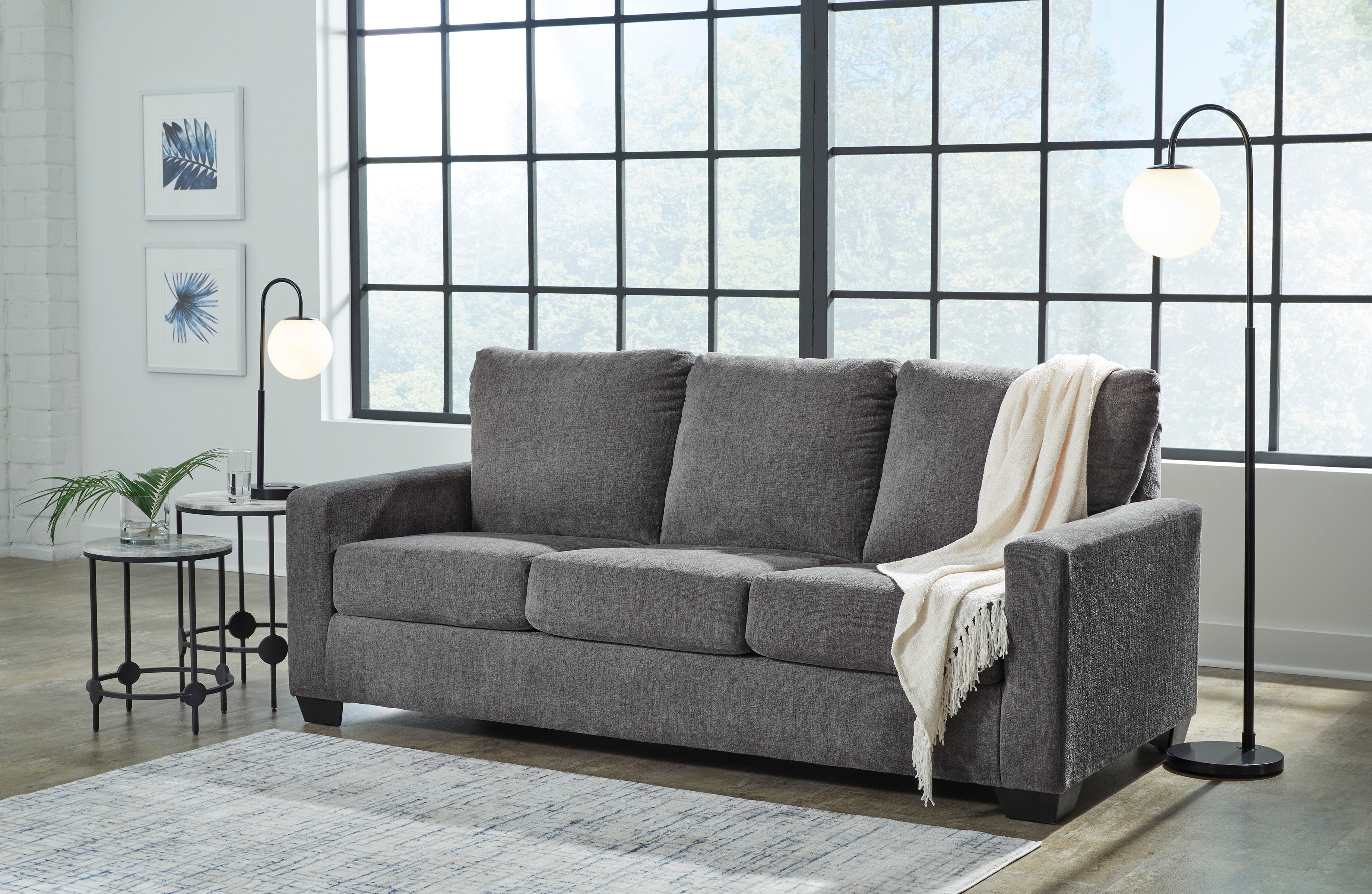 Ashley Rannis Pewter Queen Sofa Sleeper, view 2
