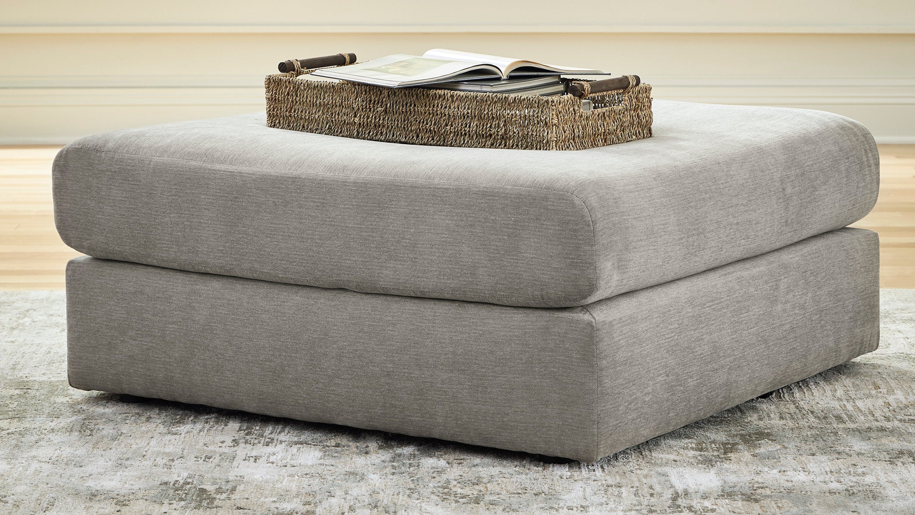 Ashley Avaliyah Ash Chenille Sectional with Chaise, view 2