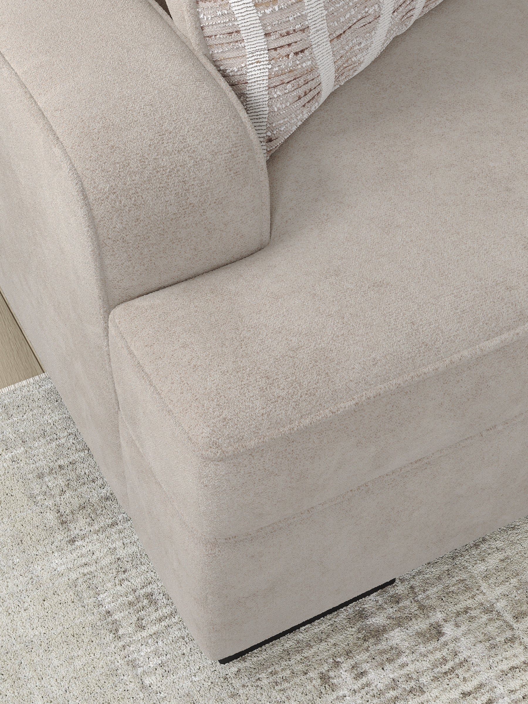 Ashley High Profile Taupe Sofa and Loveseat Set, view 3