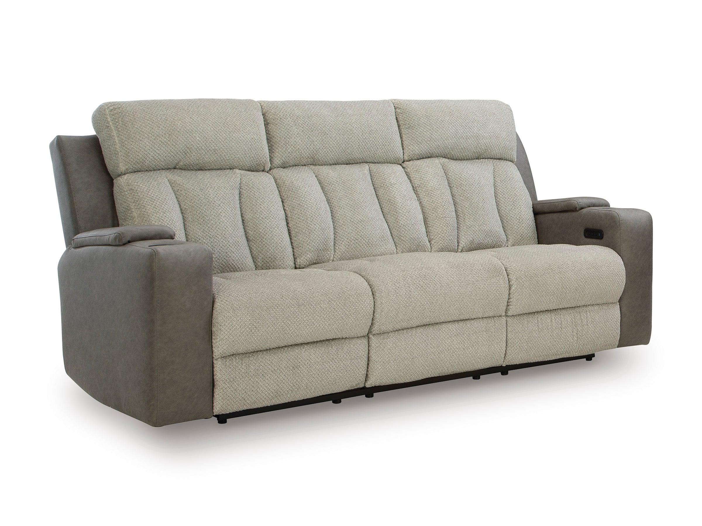 Ashley WhipLash Sisal Power Reclining Set with Heat and Massage, view 4