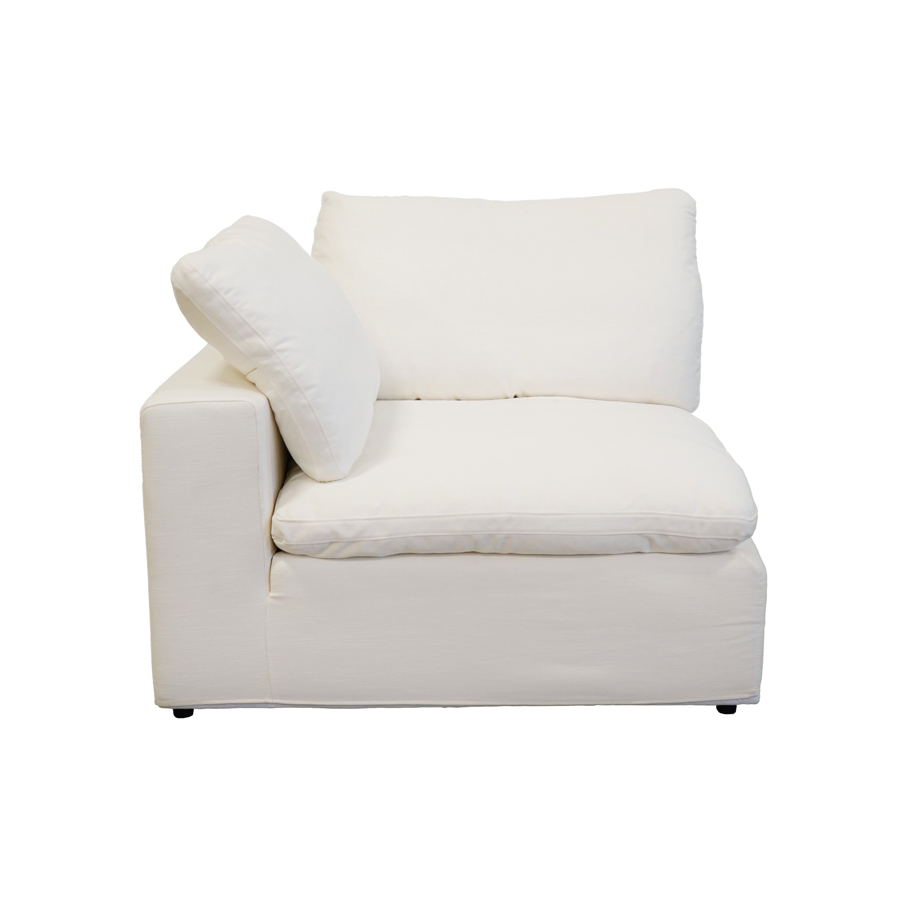 Harper Petite White Sectional - 6 Seat Configuration