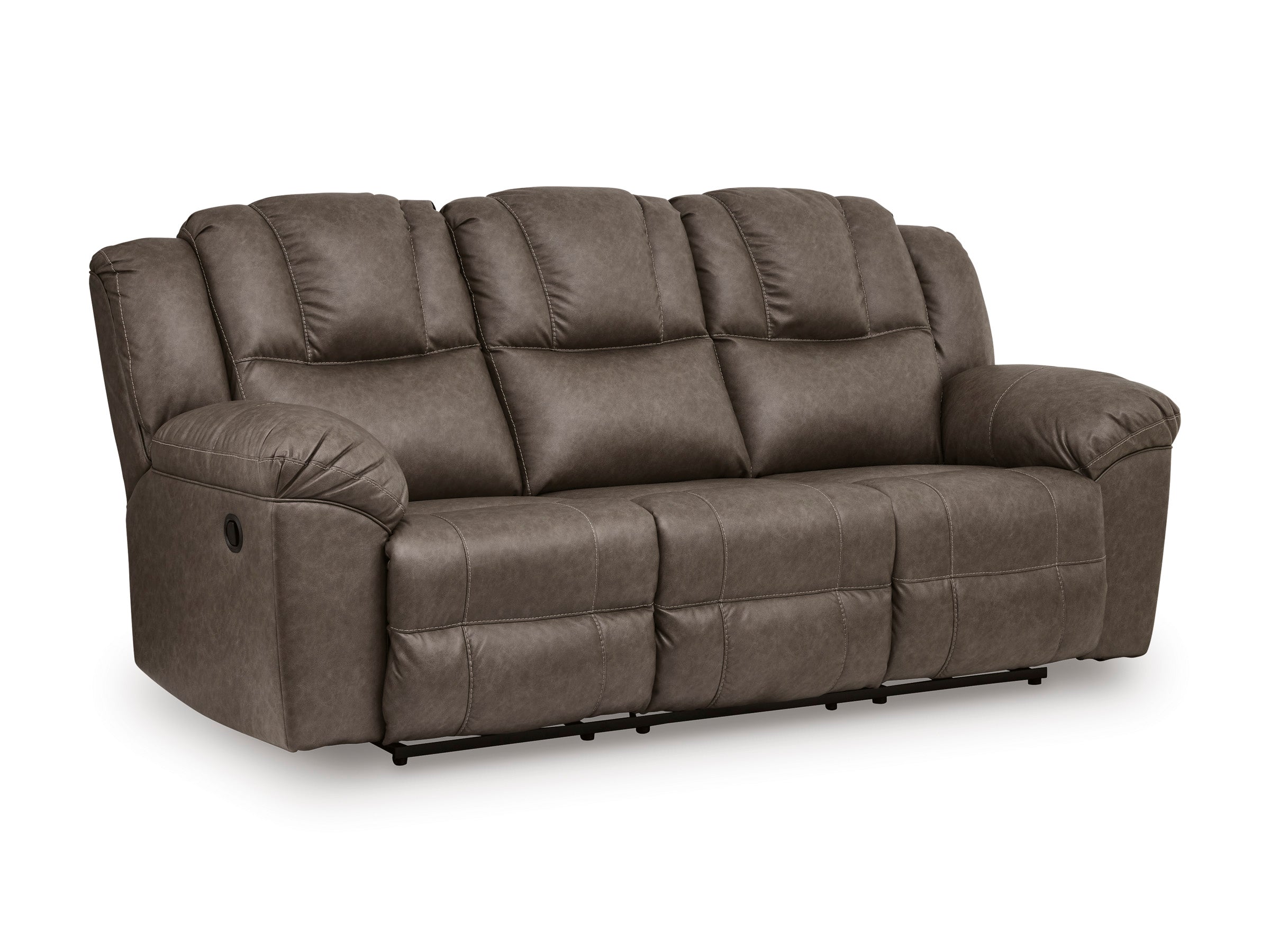 Ashley Lowilla Driftwood Faux Leather Reclining Set, view 10