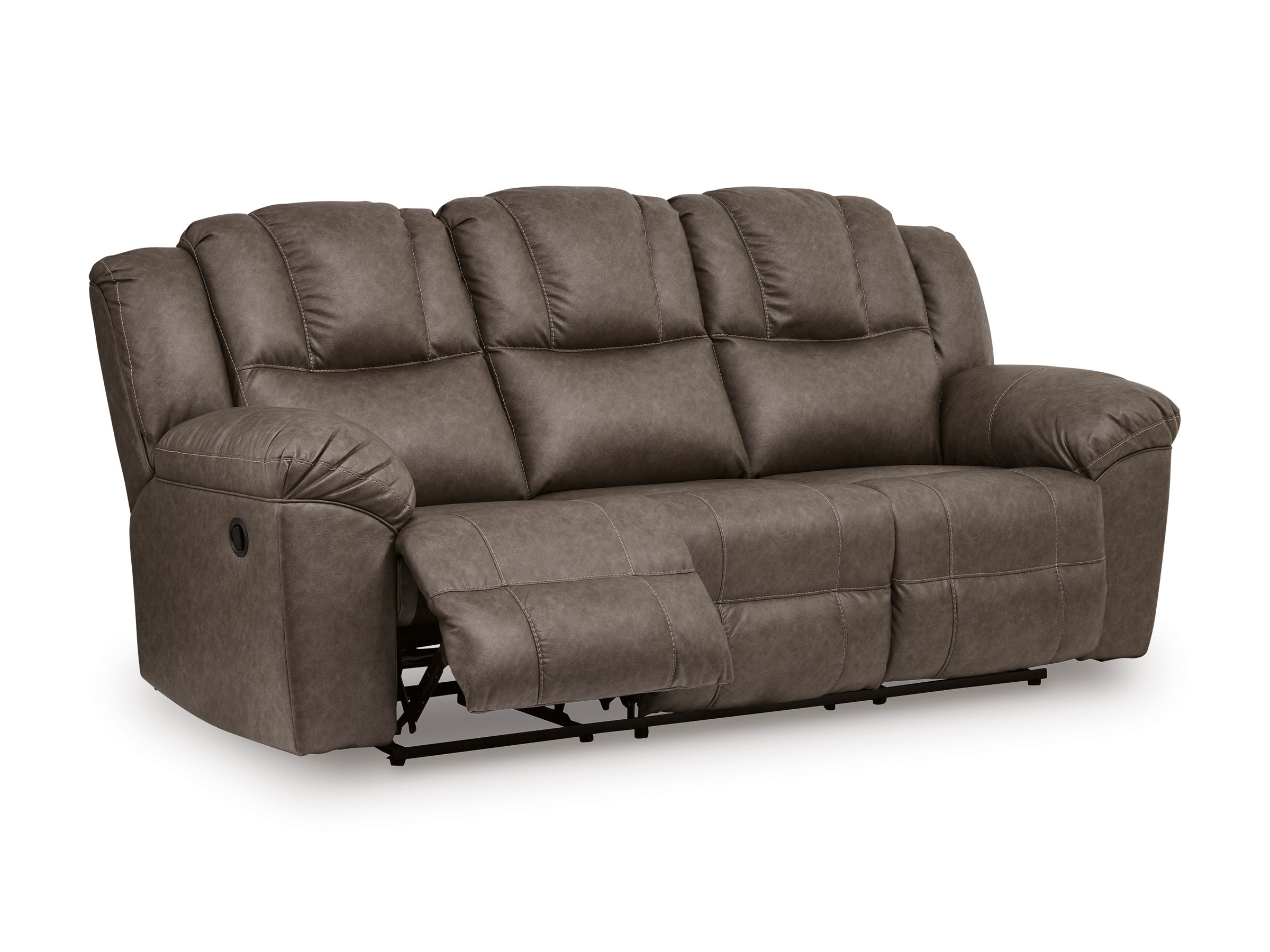 Ashley Lowilla Driftwood Faux Leather Reclining Set, view 9