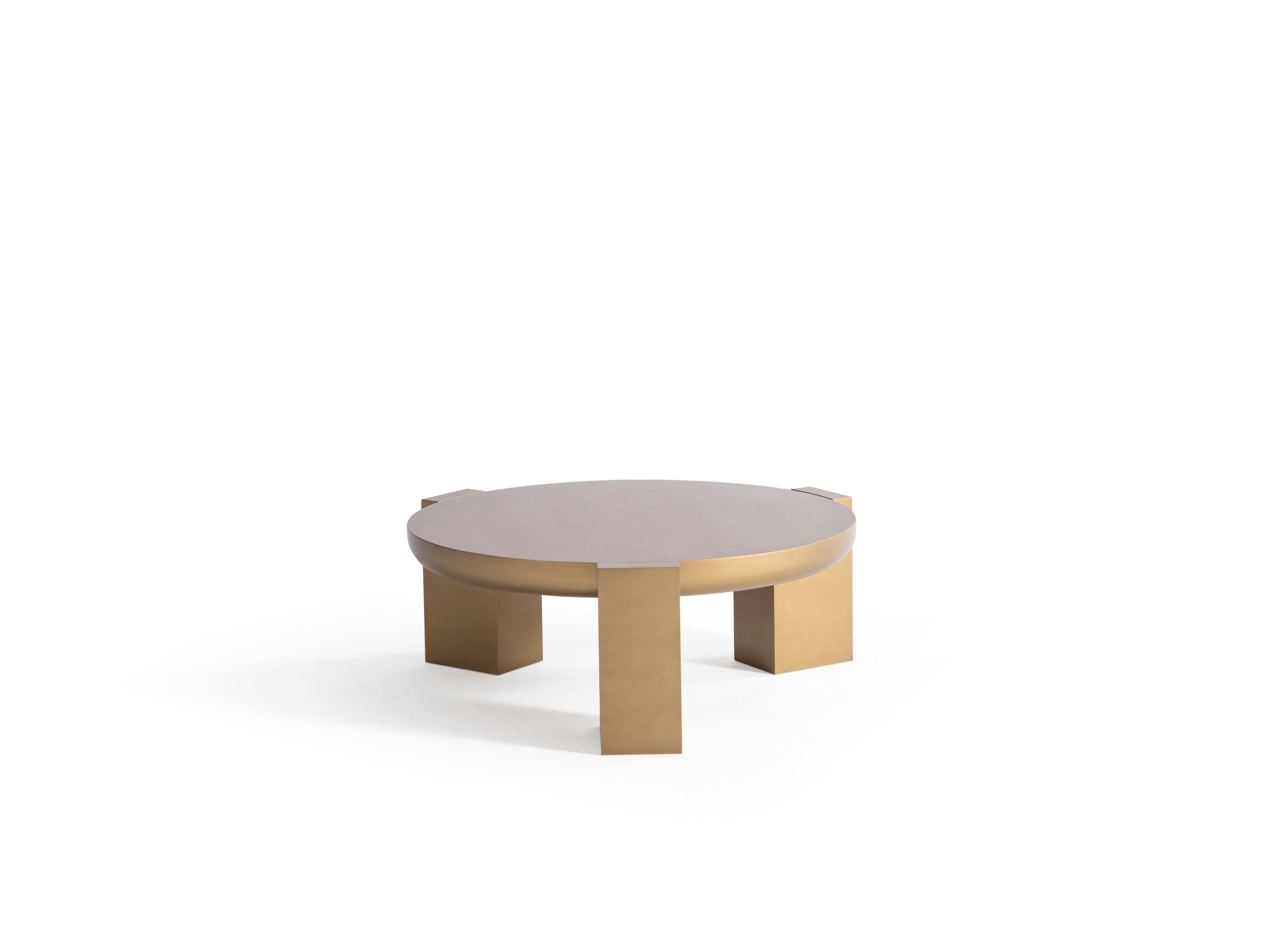 Gold Coffee Table with End Table, view 5