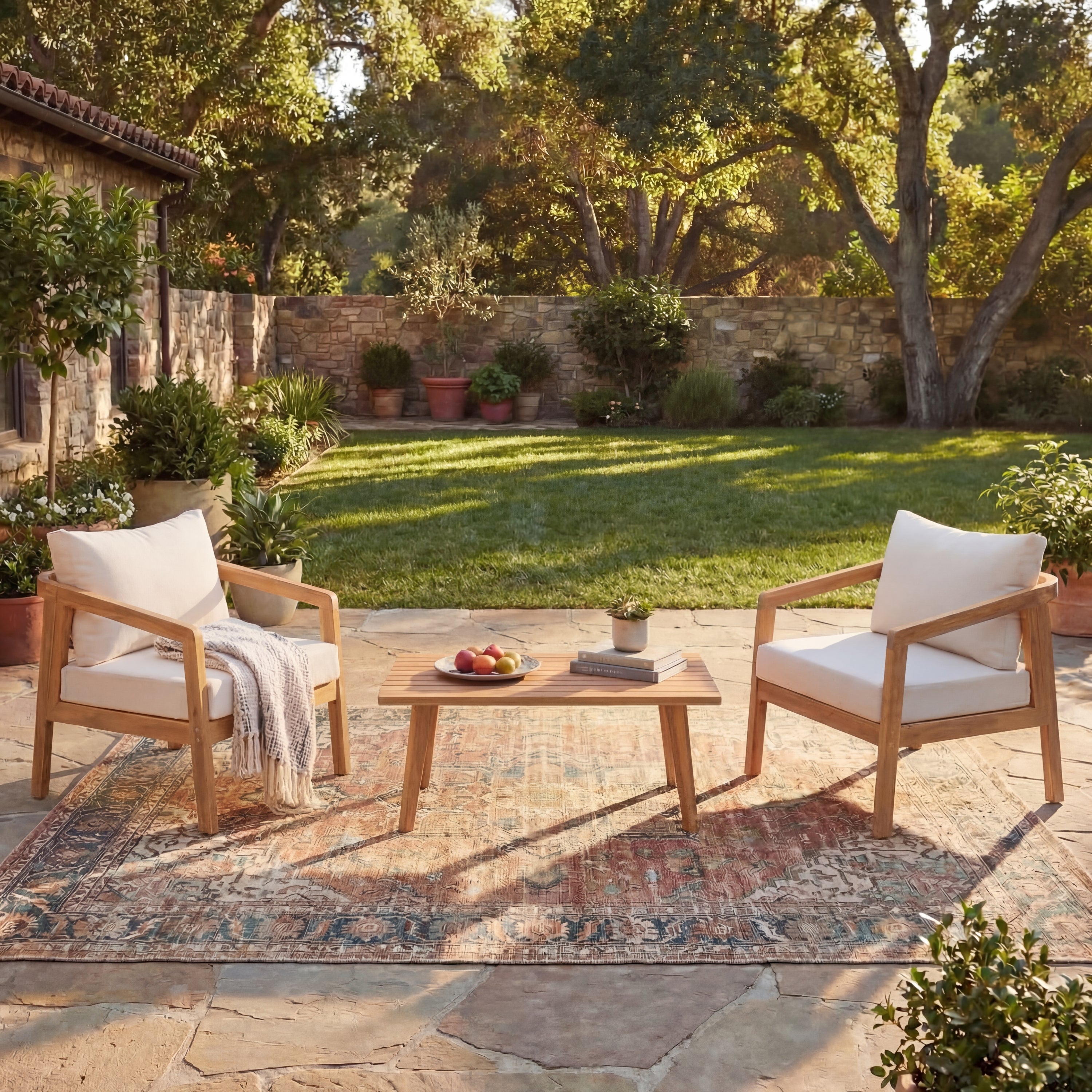 Outdoor Patio Chair Set (Set of 3)