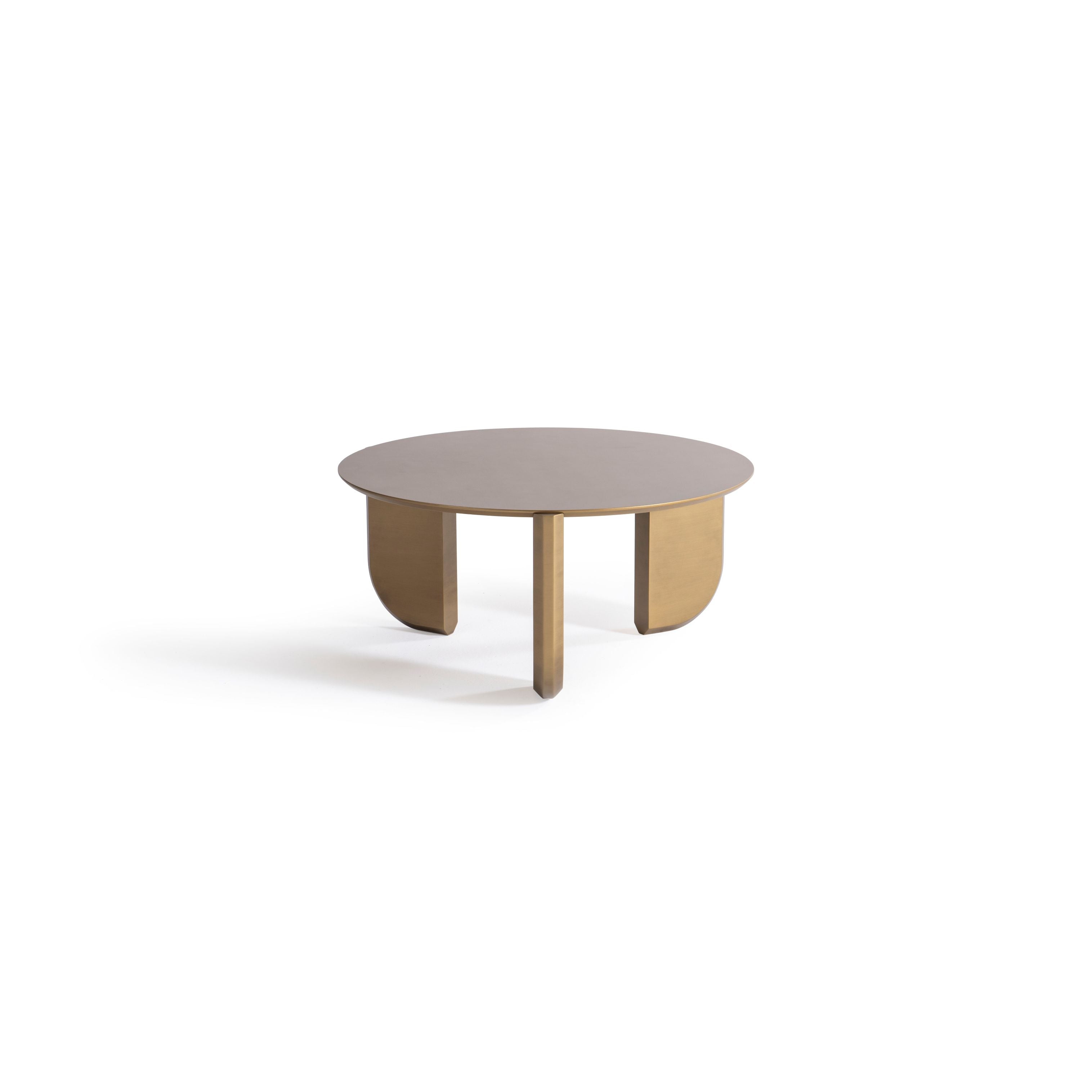 Gold Sculptural 3-Piece Coffee Table Set, view 10