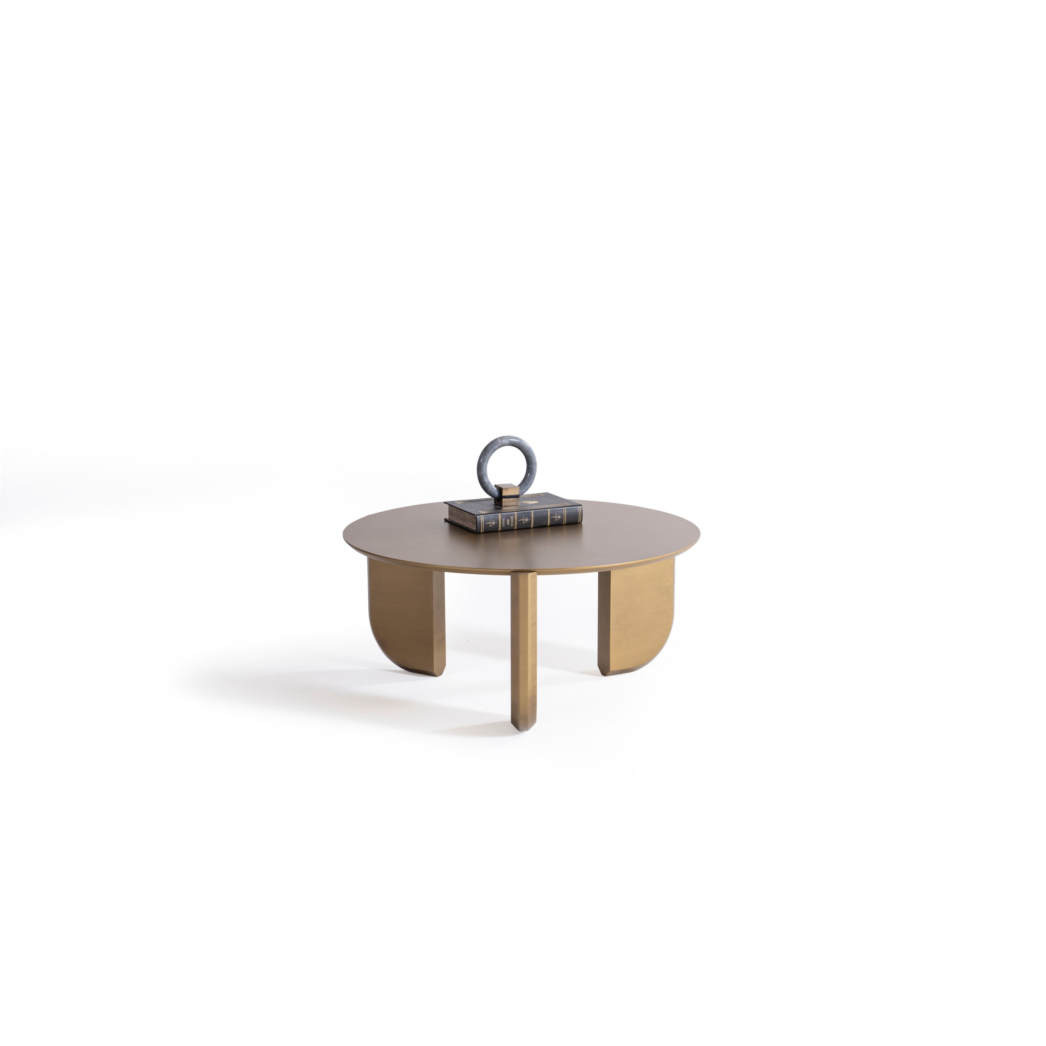 Gold Sculptural 3-Piece Coffee Table Set, view 9
