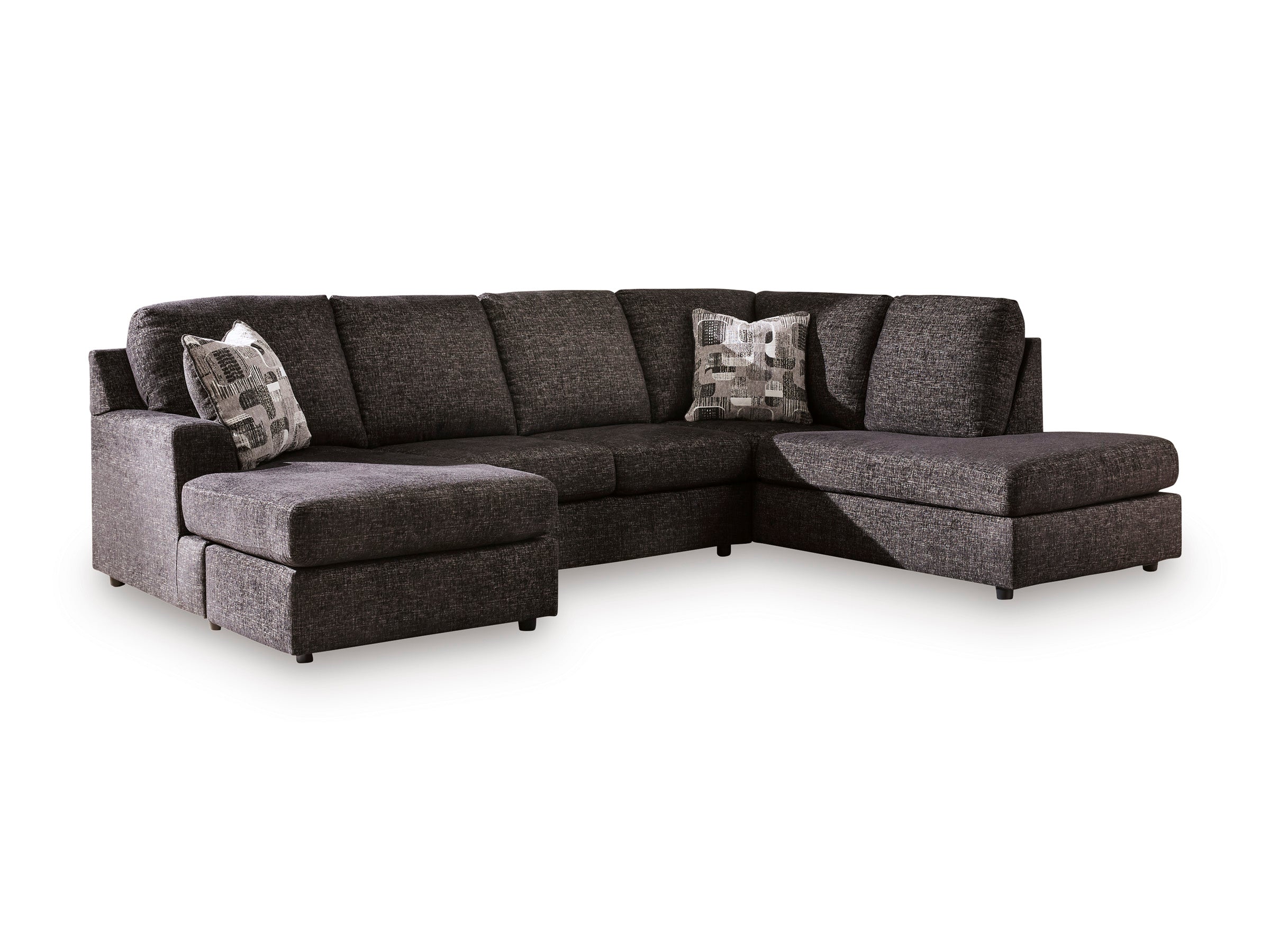 Ashley Lentiz Onyx Sectional with Chaise, view 6