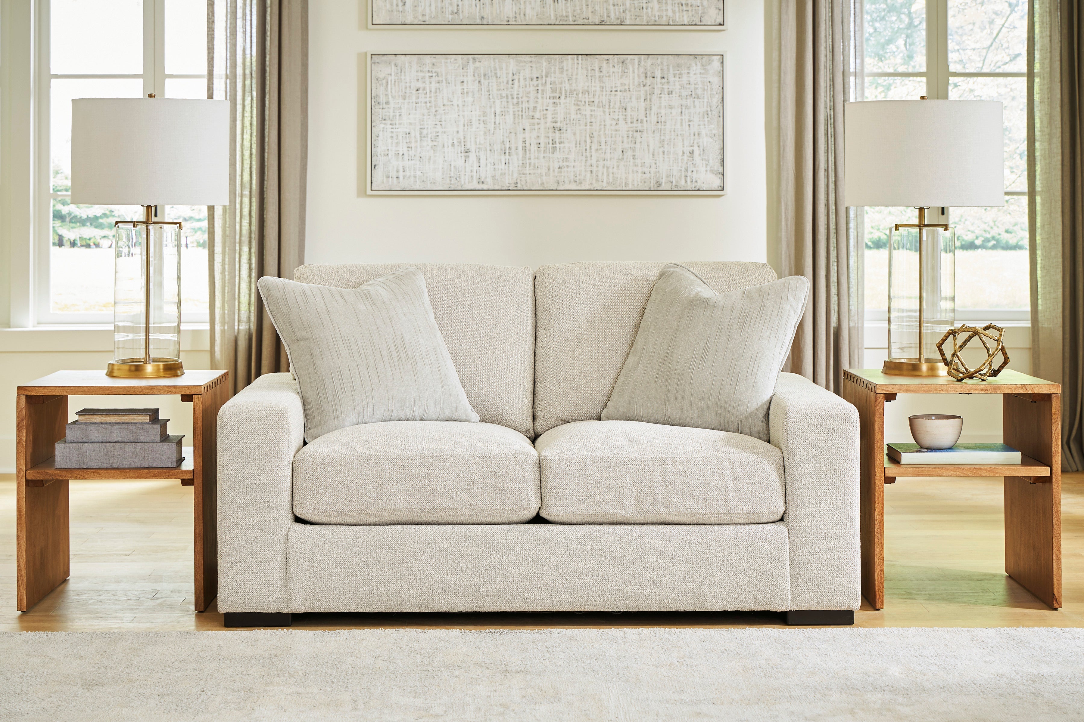 Ashley Conlee-Pike Linen Boucle Sofa and Loveseat Set, view 3