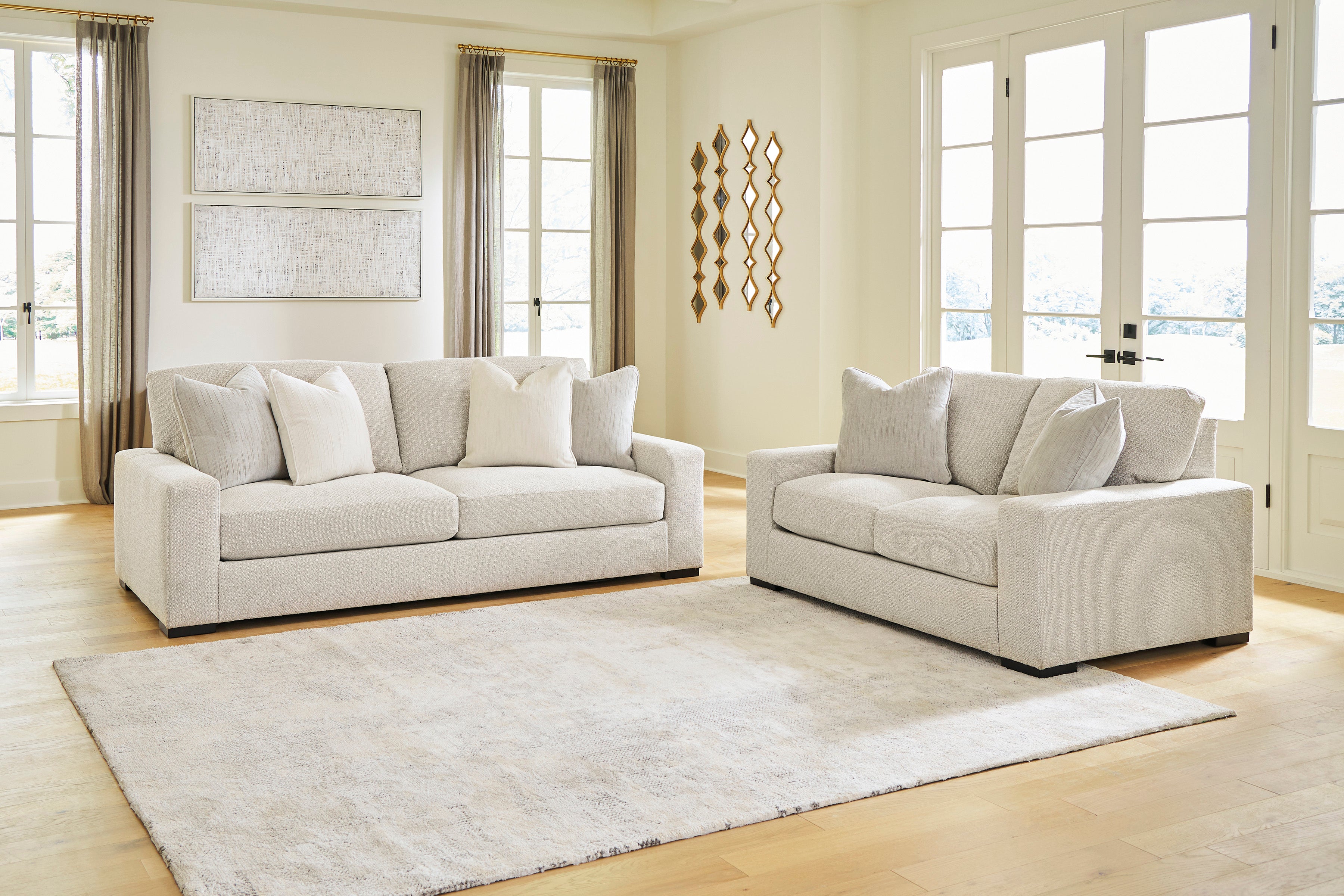 Ashley Conlee-Pike Linen Boucle Sofa and Loveseat Set, view 2