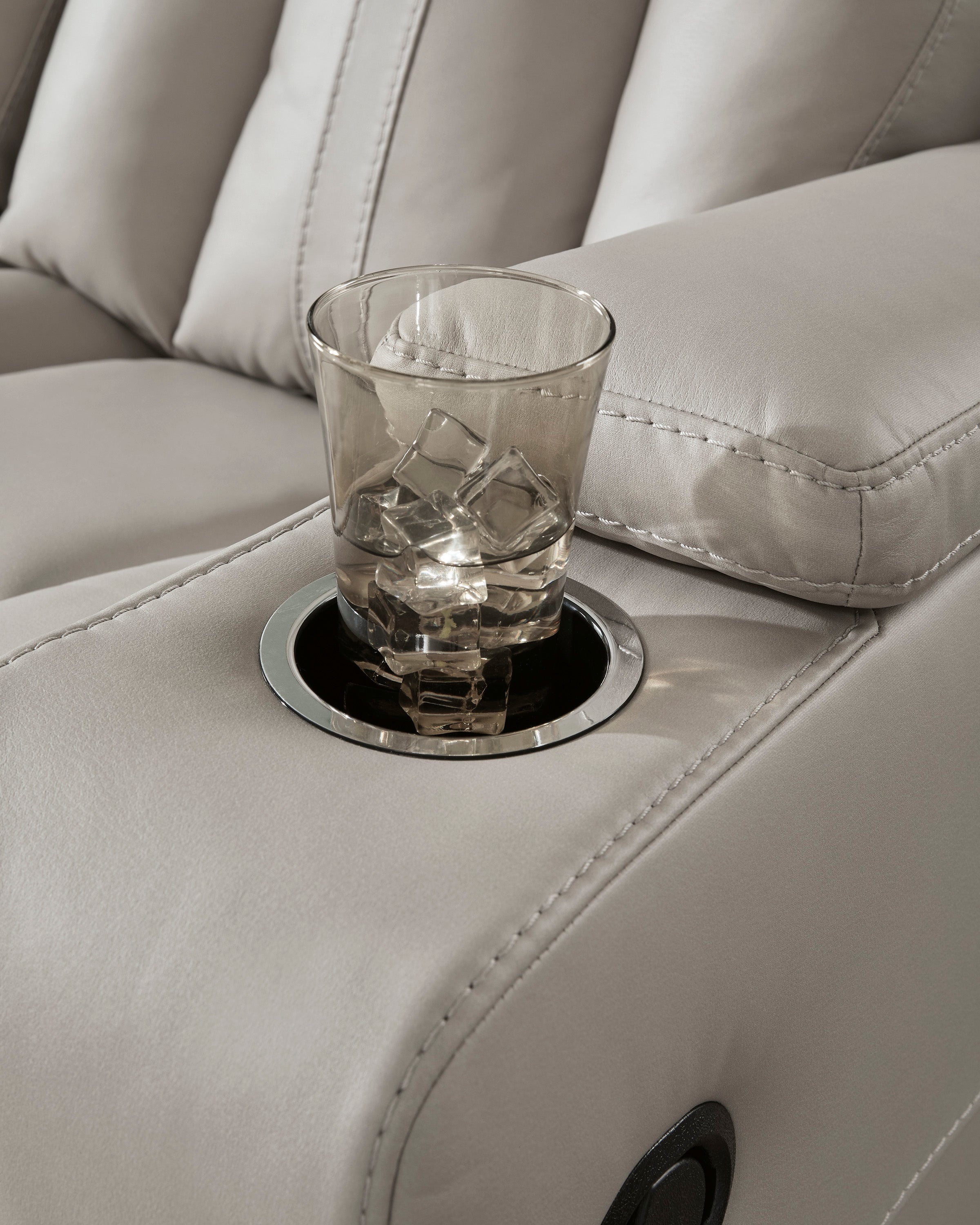 Ashley Elevate Coin Faux Leather Reclining Set with Heat and Massage, view 5